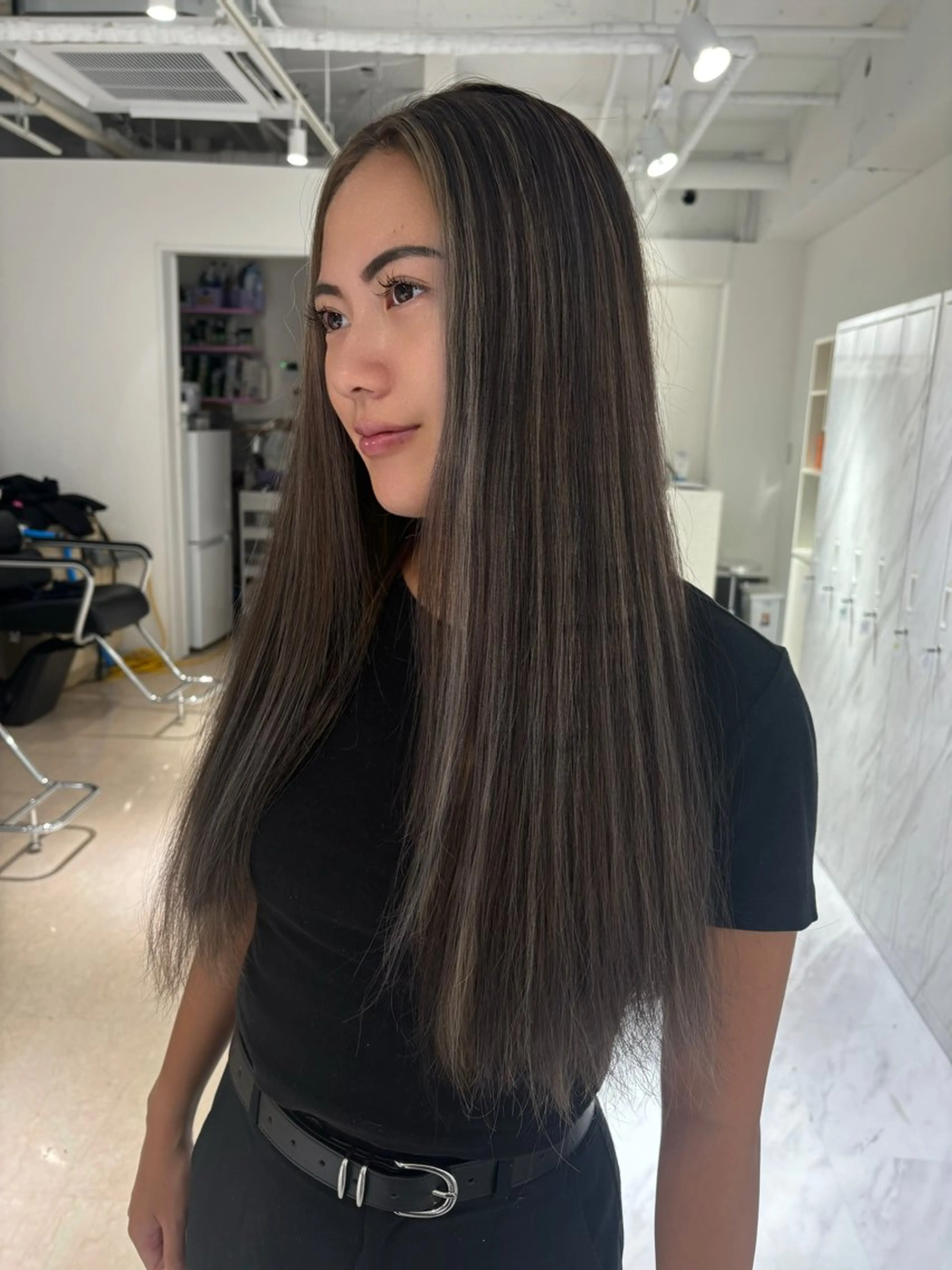 ロング カット ヘアカラー NIKA所属・レイヤーカット🤍 seriraのヘアスタイル