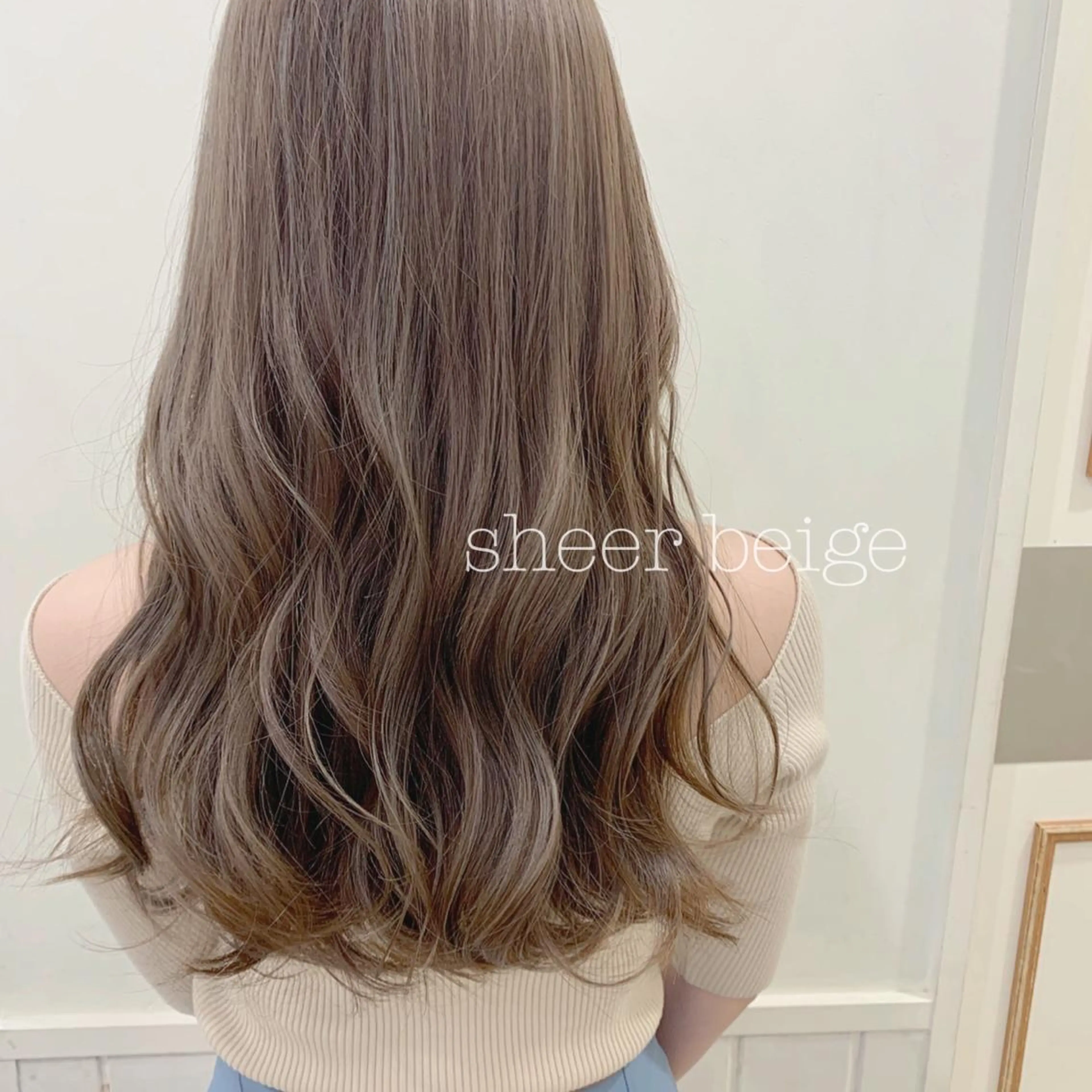 ロング カラー ヘアカラー トリートメント ぱつっとボブ/ 小野あかねのその他イメージ