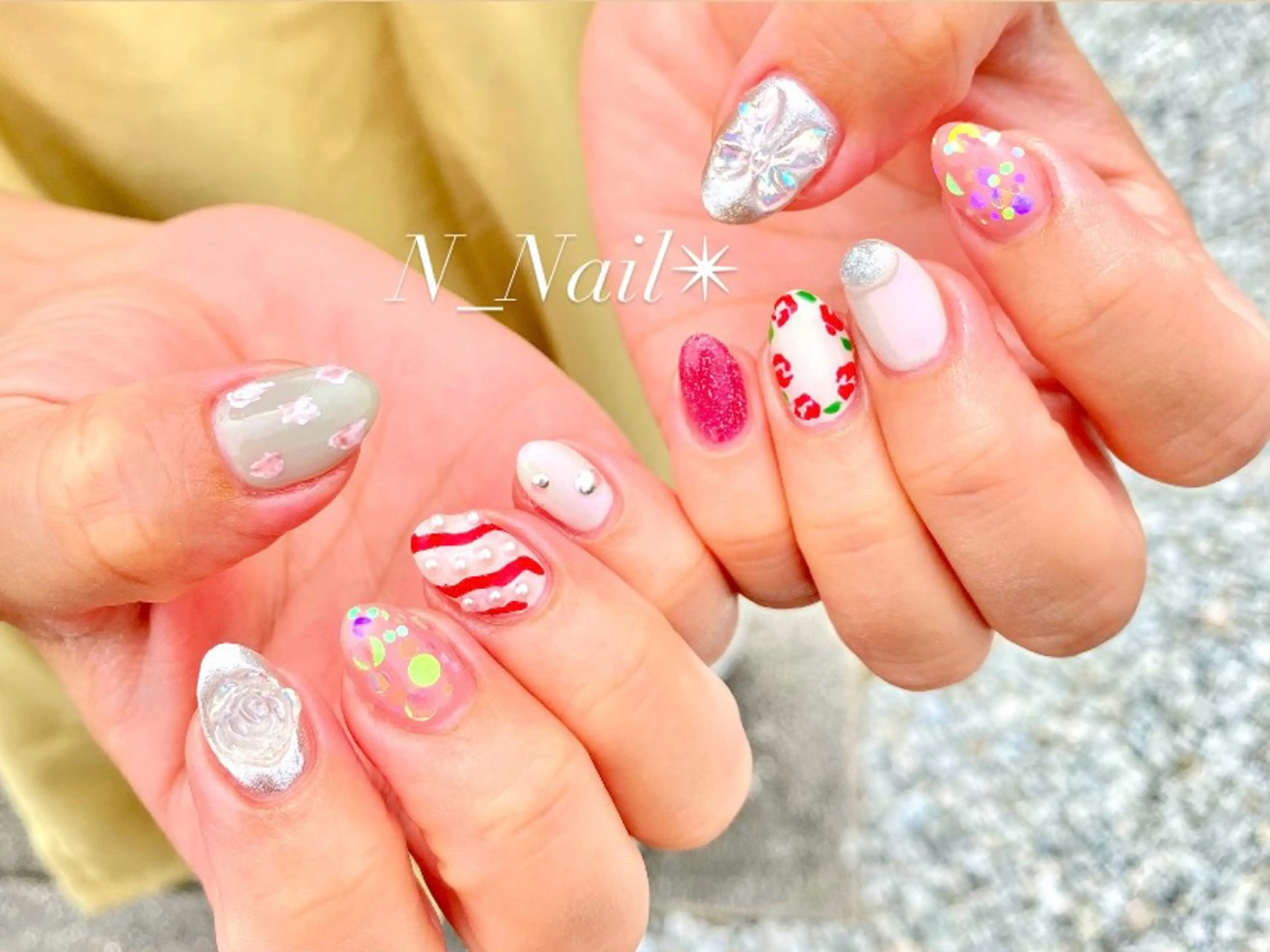 ミディアム ハンドネイル Mikami Nanaのネイルデザイン