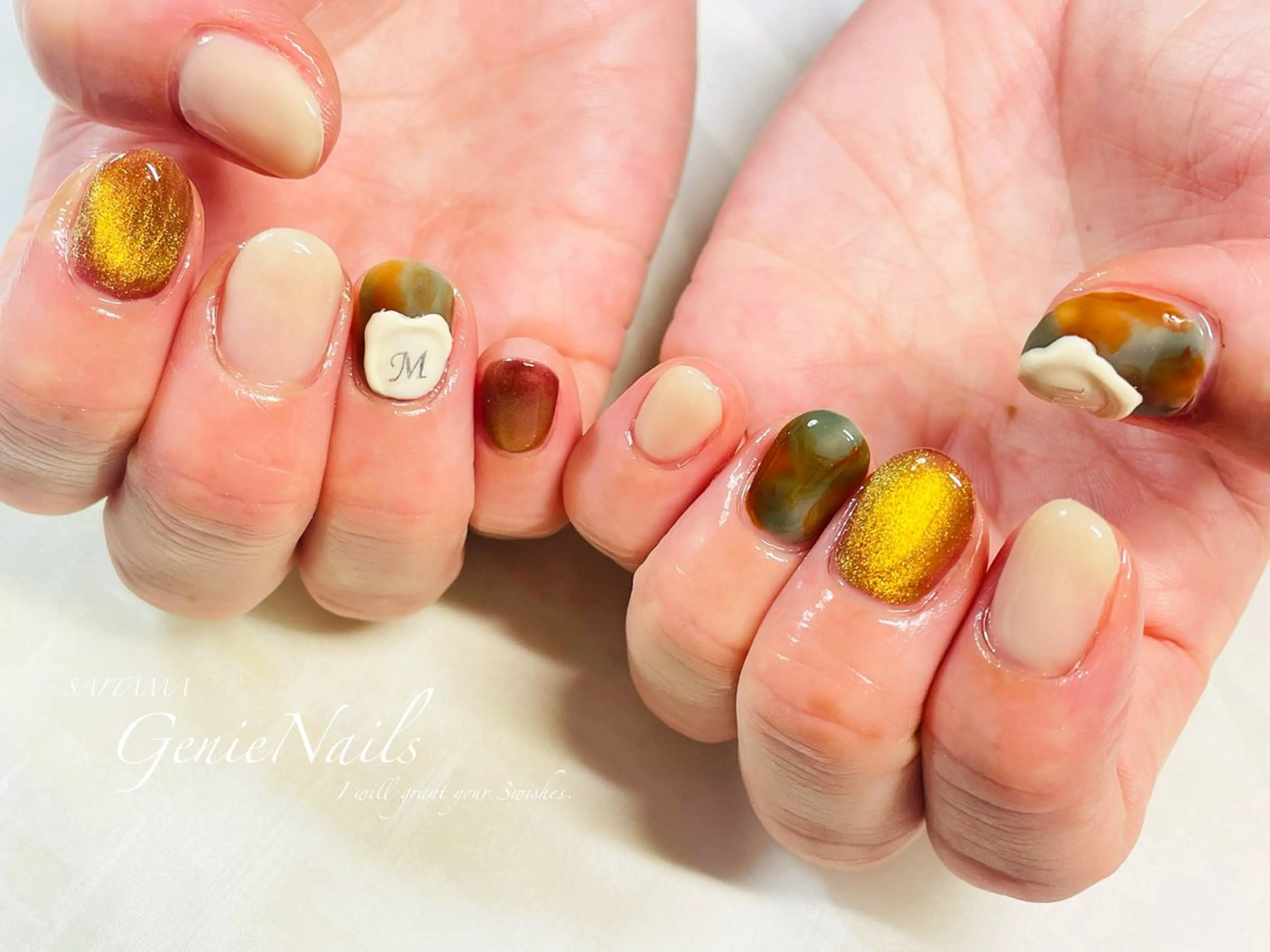 メンズ ネイル ハロウィン アートネイル フットネイル ハロウィン メンズネイル Genie Nailsのネイルデザイン