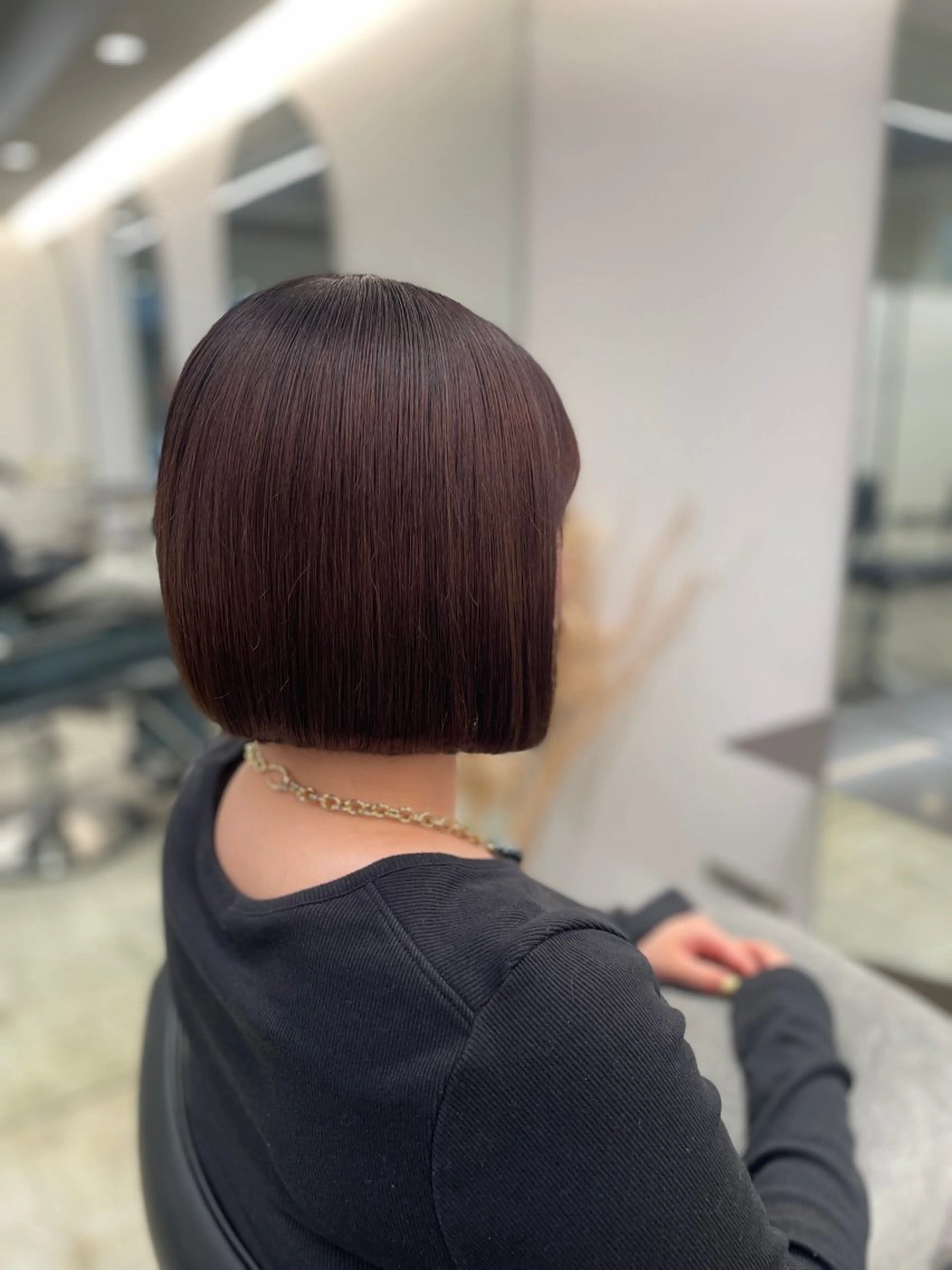 ミディアム ヘアカラー 🤍ショートボブ 🤍NANAMI🤍のヘアスタイル