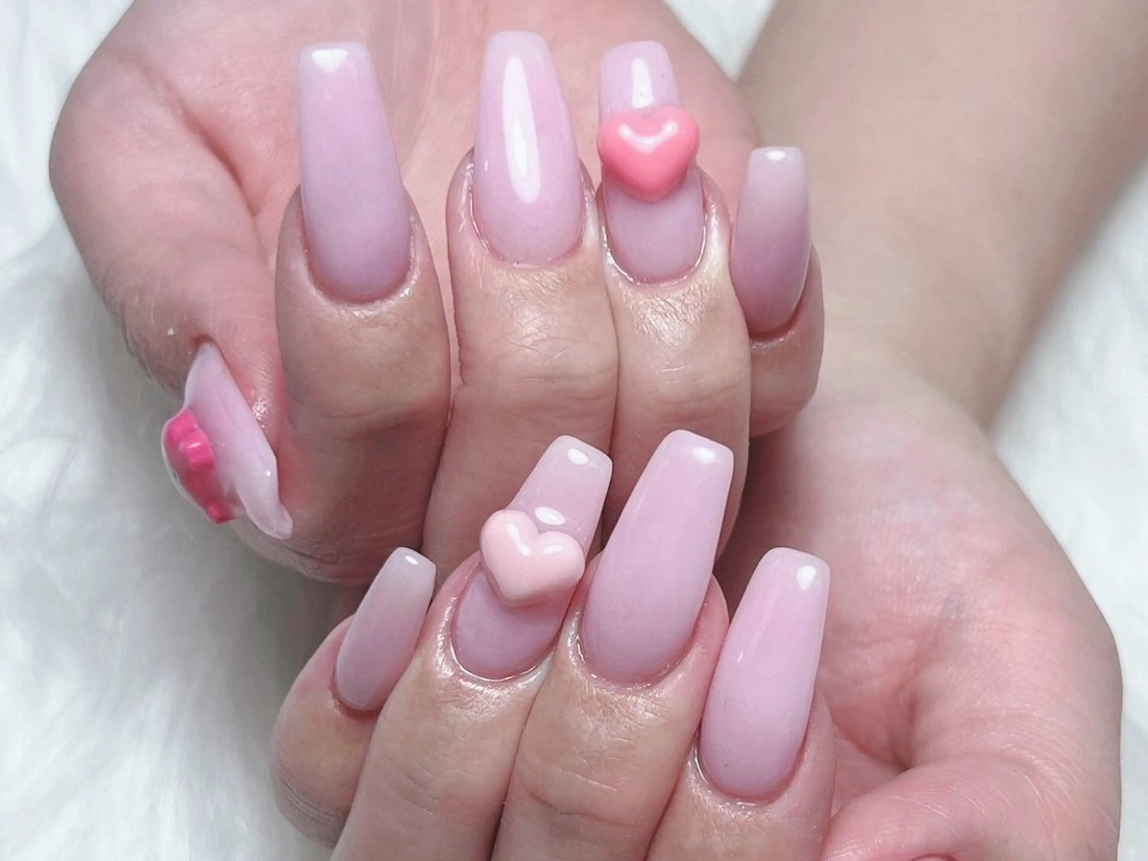 ネイル ジェルネイル ピンク スカルプネイル ハンドネイル Nail lieNのネイルデザイン