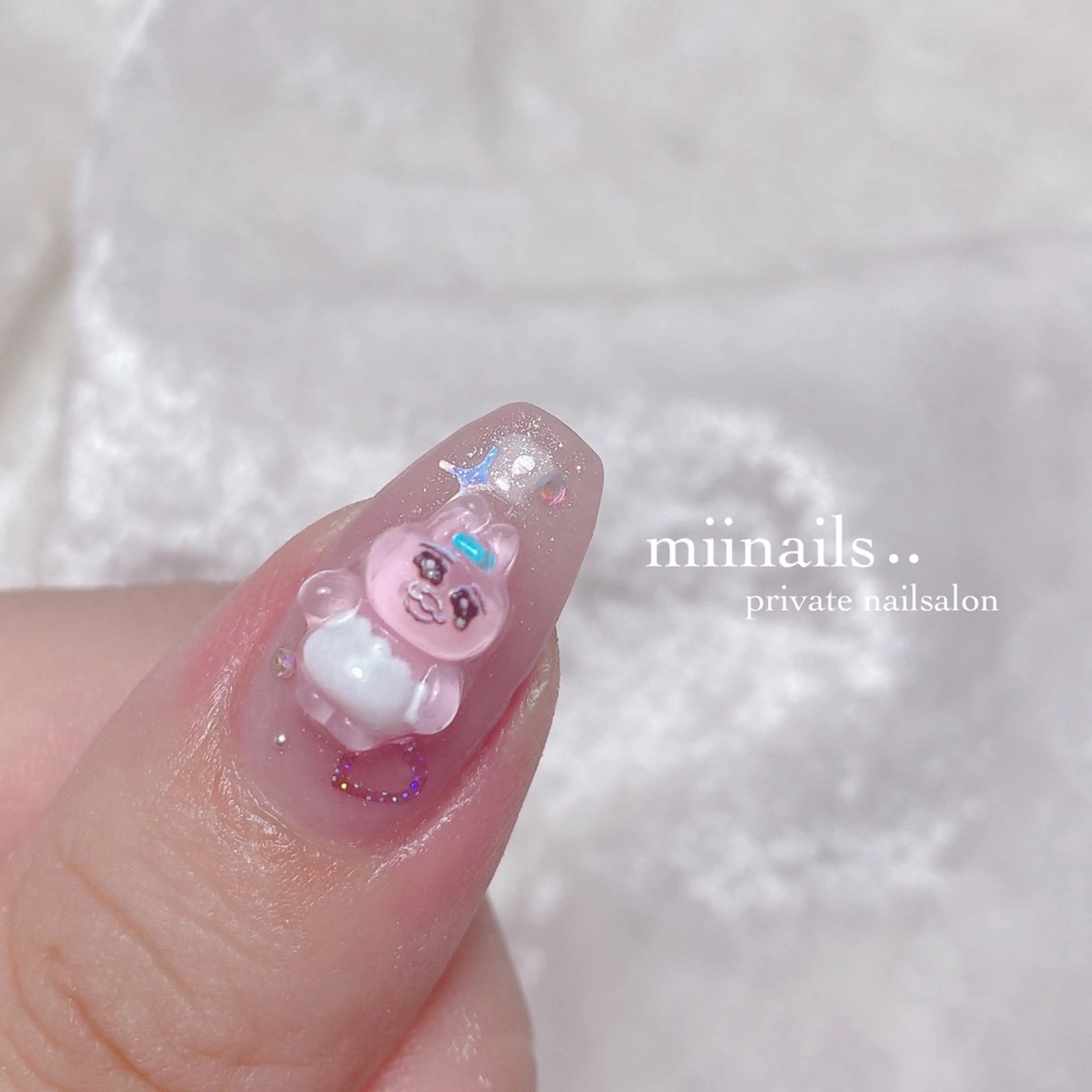 ネイル フレンチネイル 韓国ネイル ワンホンネイル ハンドネイル nailsalon miinailsのネイルデザイン