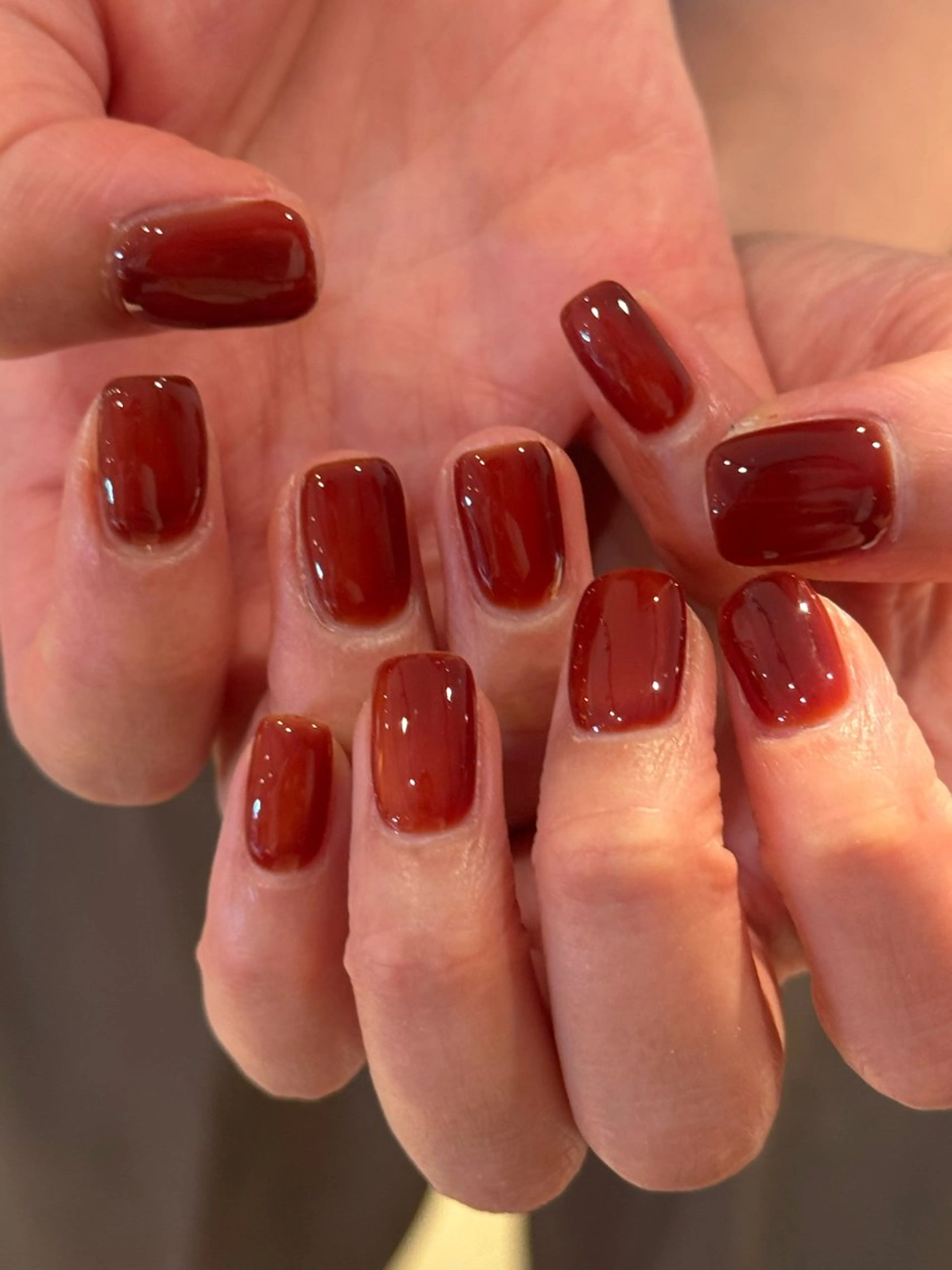 ネイル アートネイル オーロラネイル チークネイル フレンチネイル ガラスフレンチ 🎀🎀YooLi Nail Salonのネイルデザイン