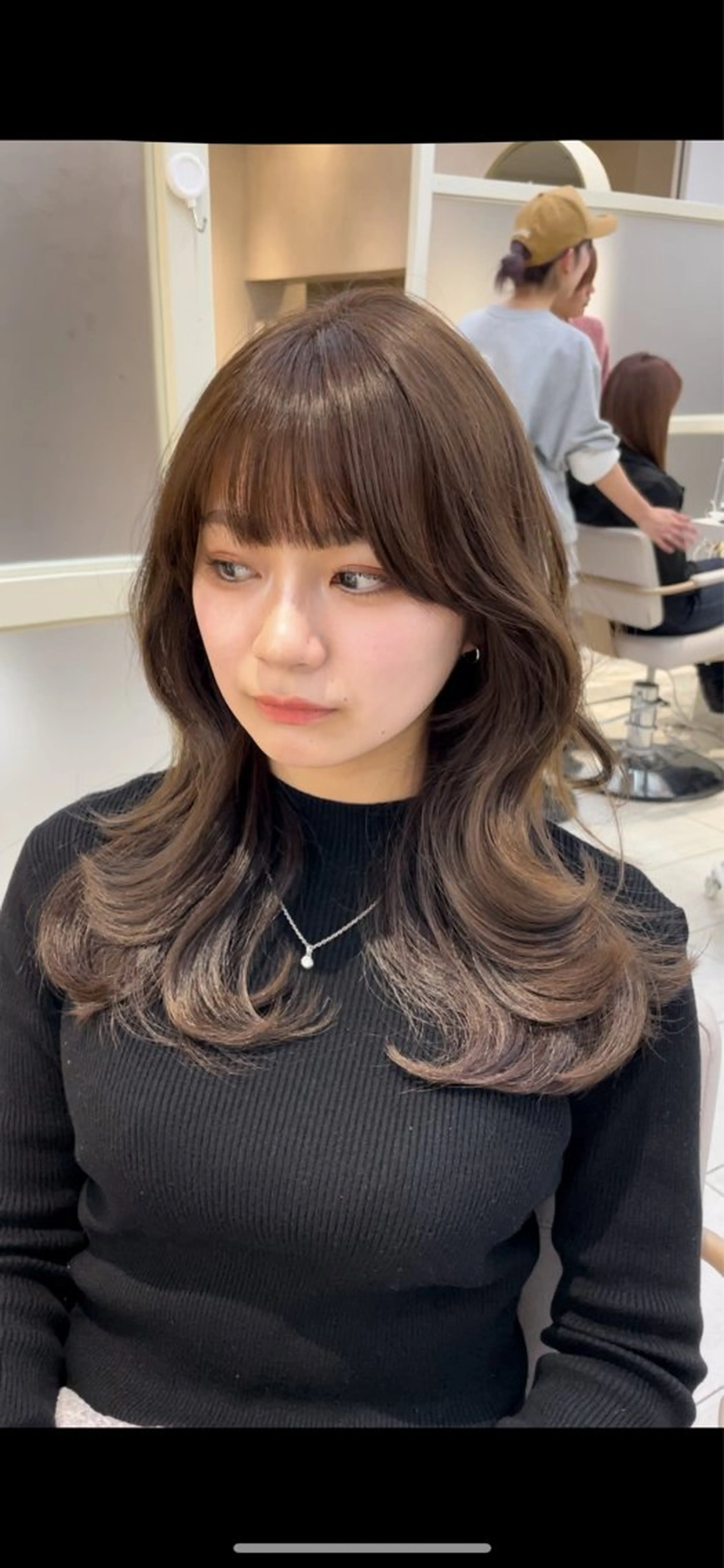 ミディアム 顔周り/透明感カラー /韓国ヘア/TAKUのヘアスタイル