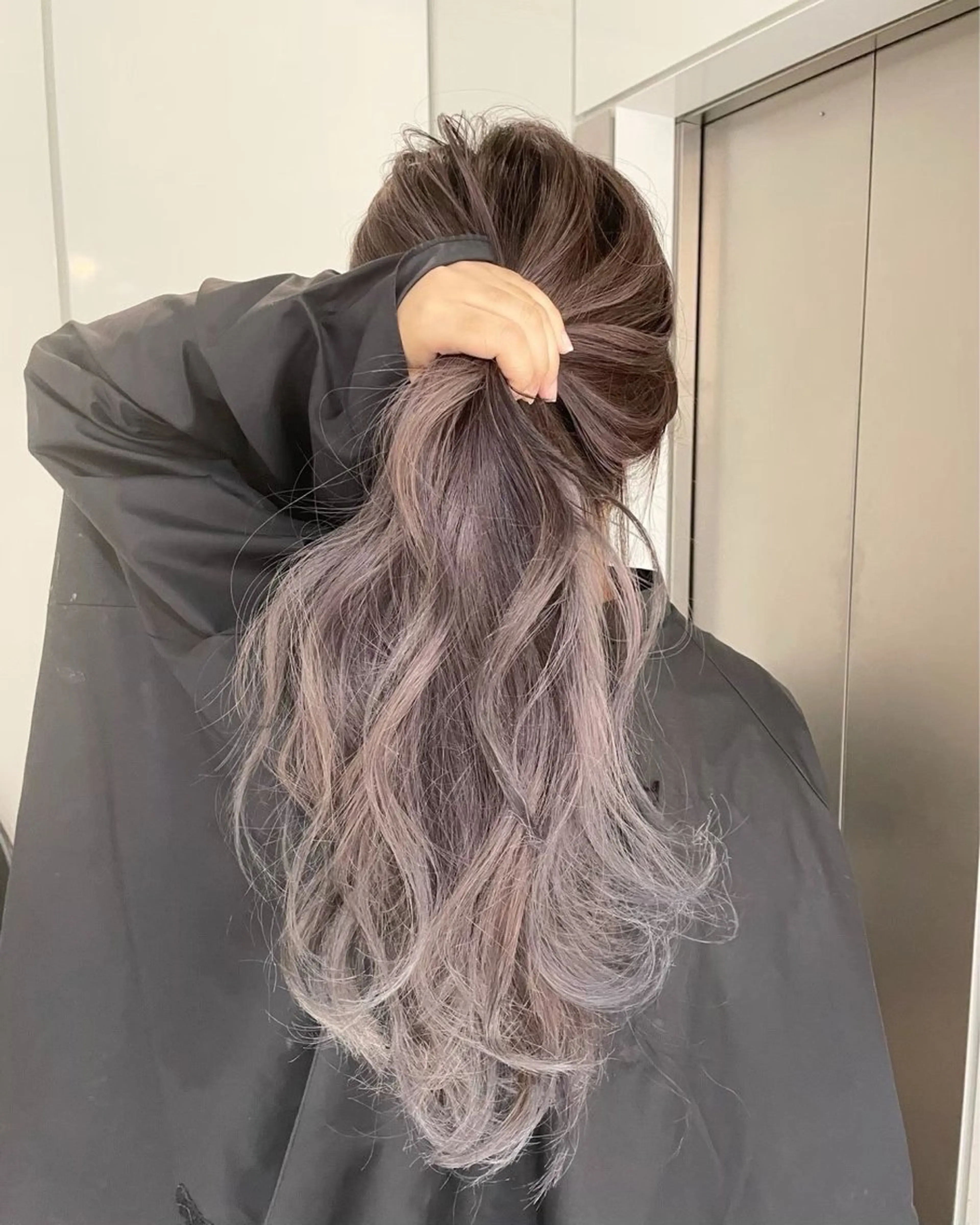 ロング ヘアカラー トリートメント ambleluxe 🌈透明感カラー中野のヘアスタイル
