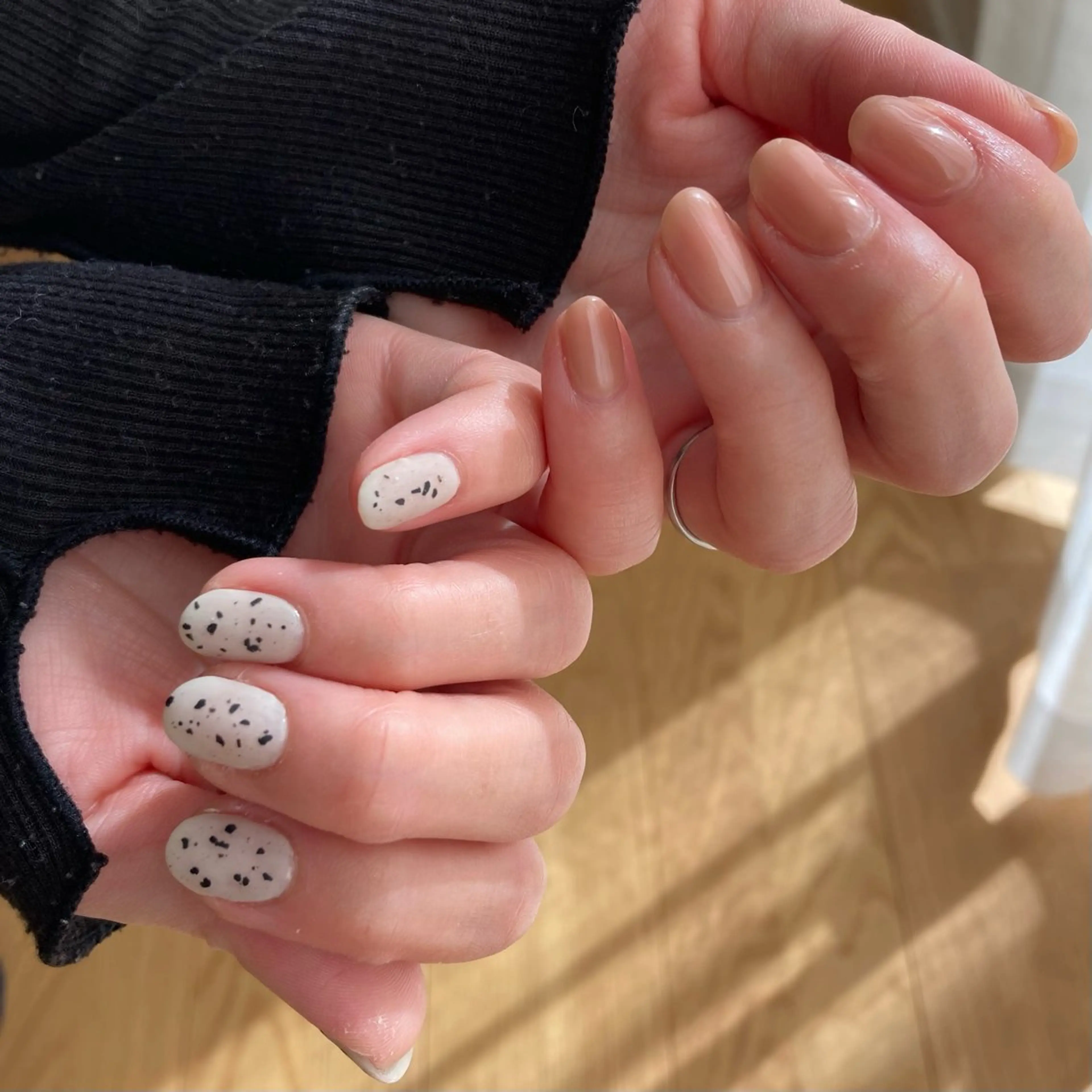 ネイル マットネイル ピンク リビングサロン ricca【リッカ】のネイルデザイン