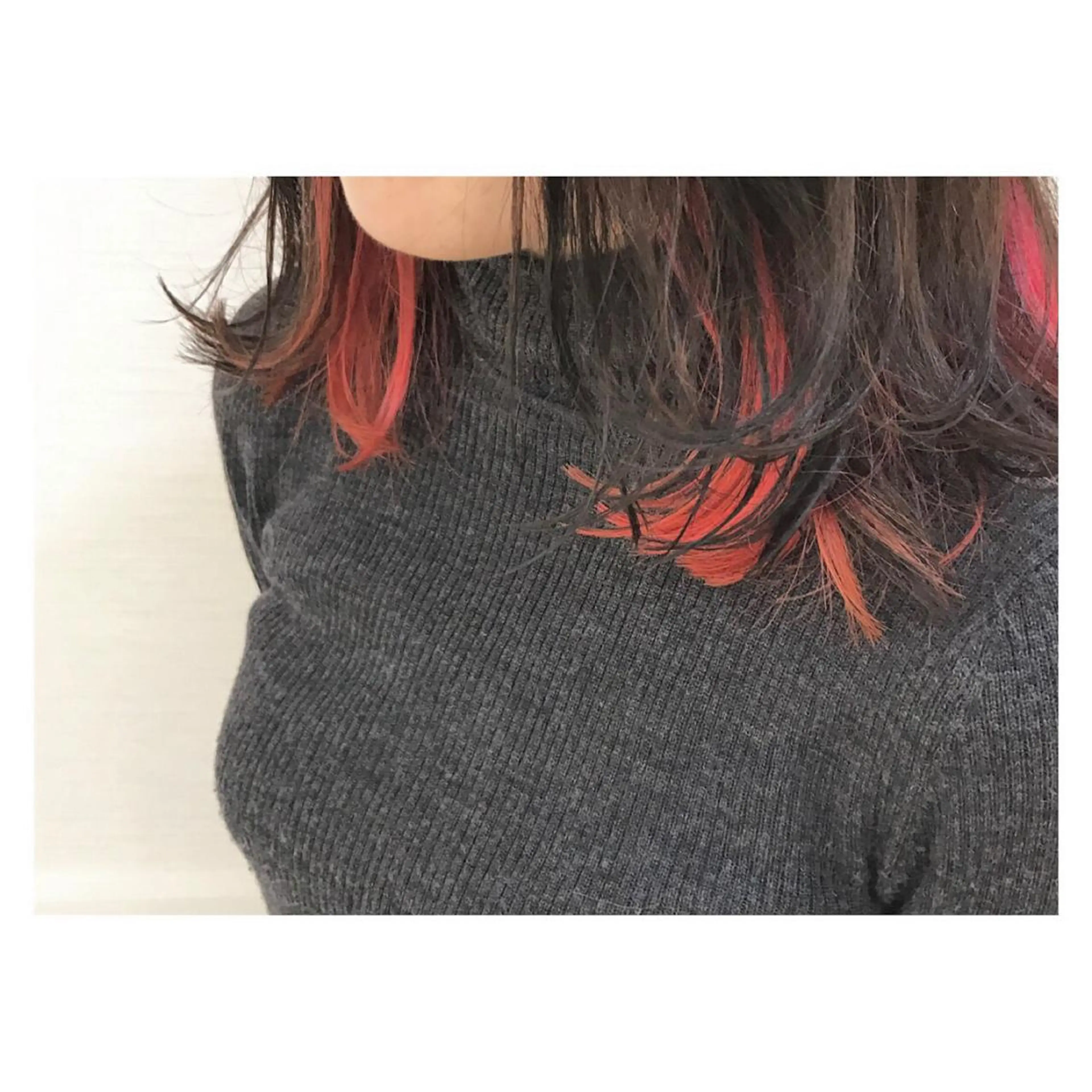 ミディアム ハイライト✖️ 暗髪🤎Nahoのヘアスタイル