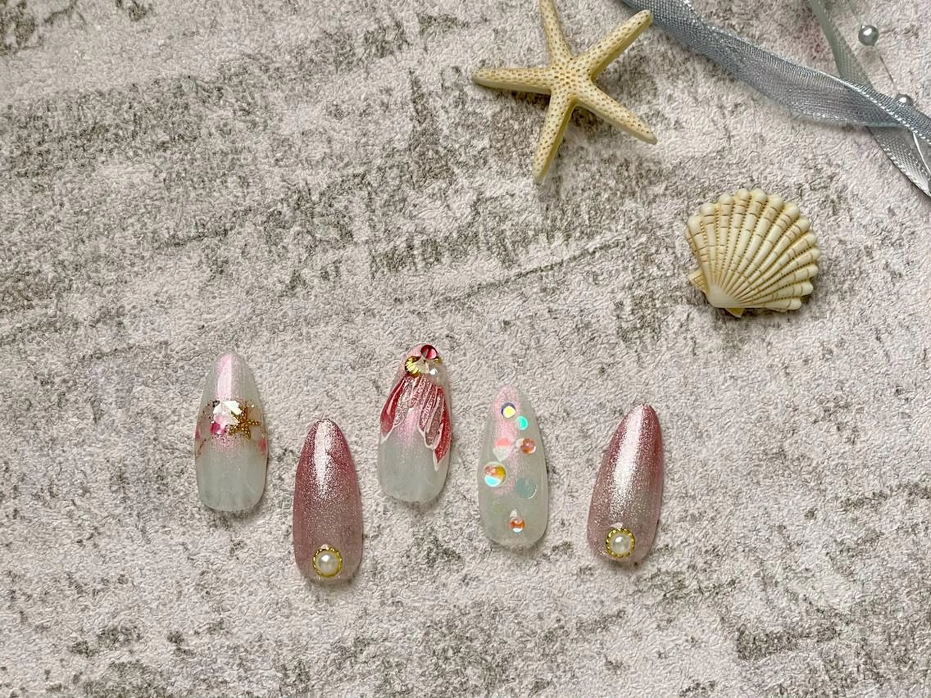 ネイル 佐藤 ニーナ★ラベンダーのネイルデザイン