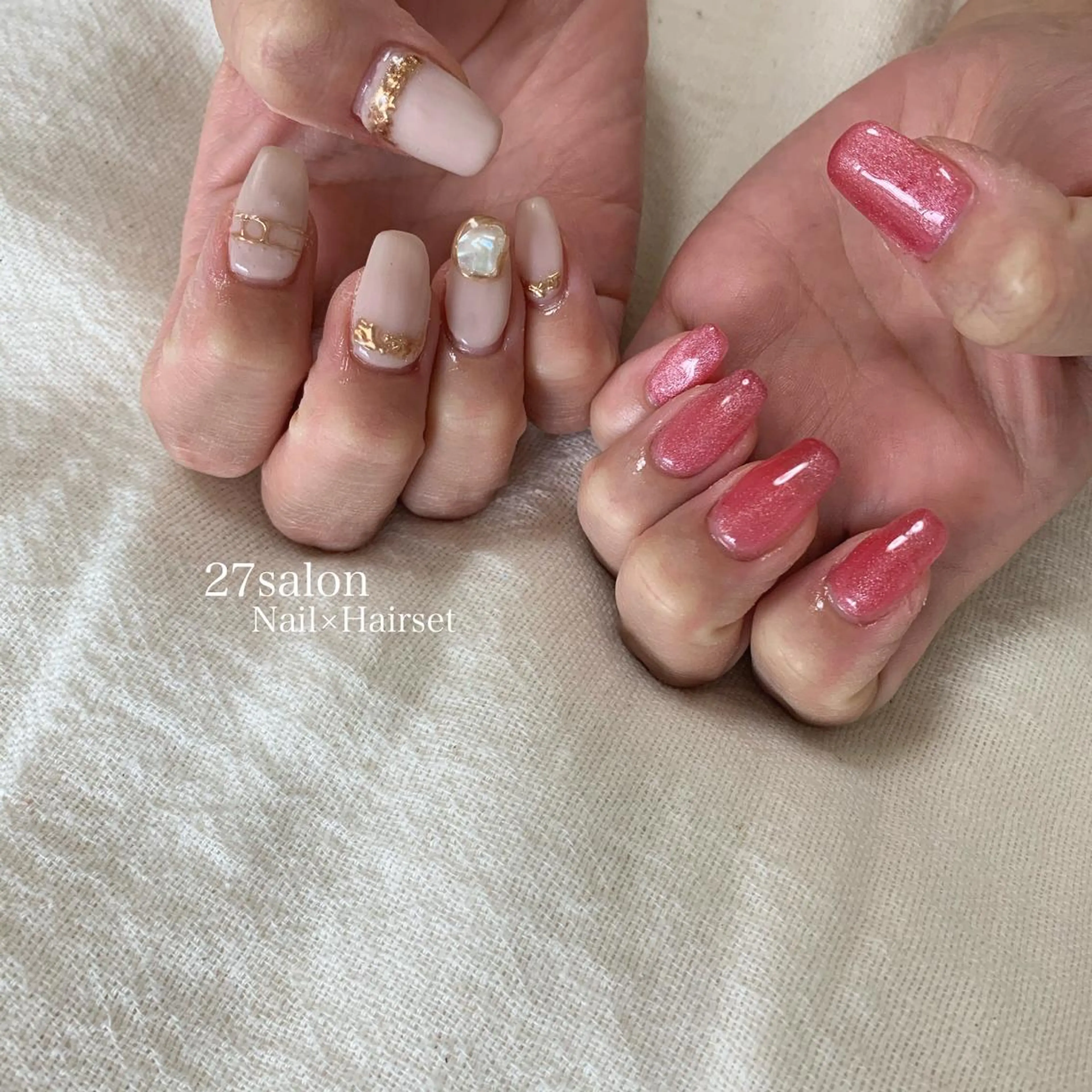 ネイル マグネットネイル 27salon yuinaのネイルデザイン