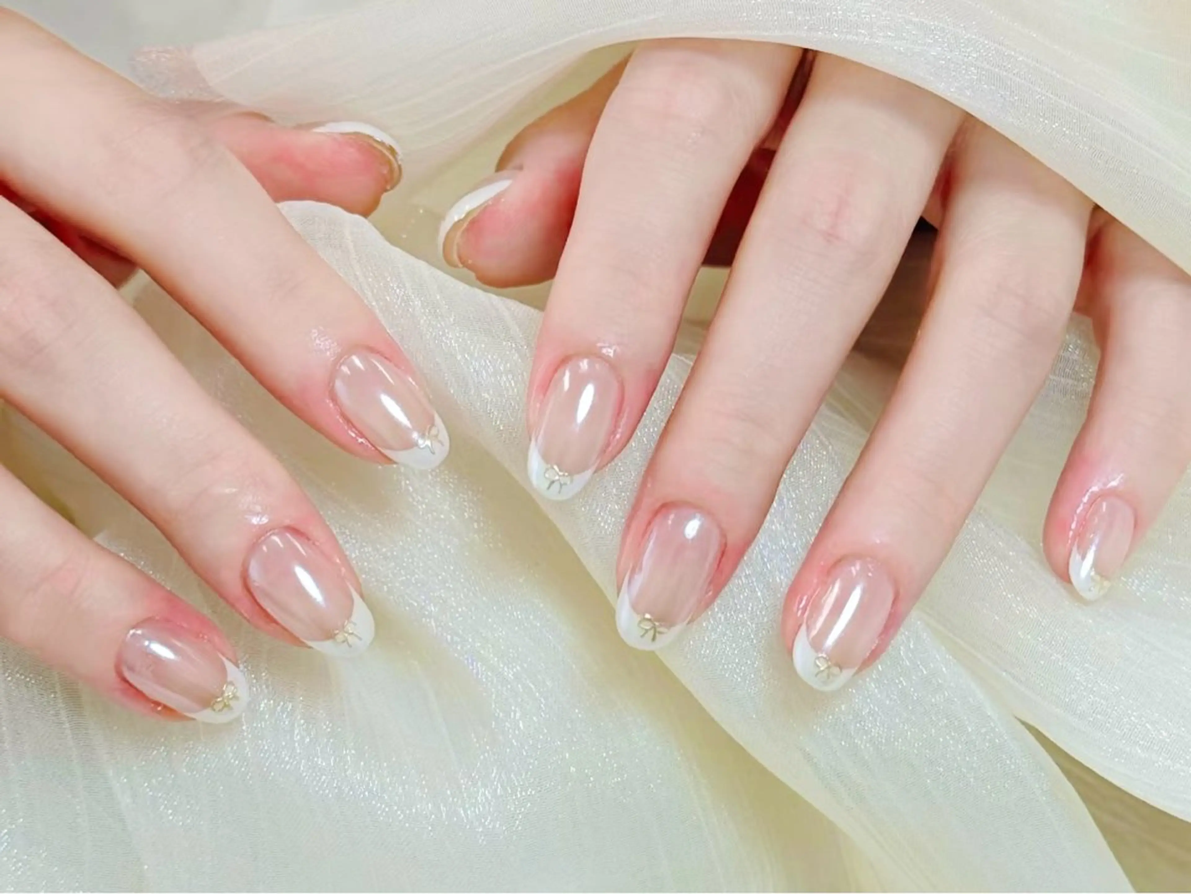 ネイル アートネイル クリアネイル フレンチネイル ゴールド オフィスネイル ハンドネイル ハンドケア DarkHoney 池袋店のネイルデザイン