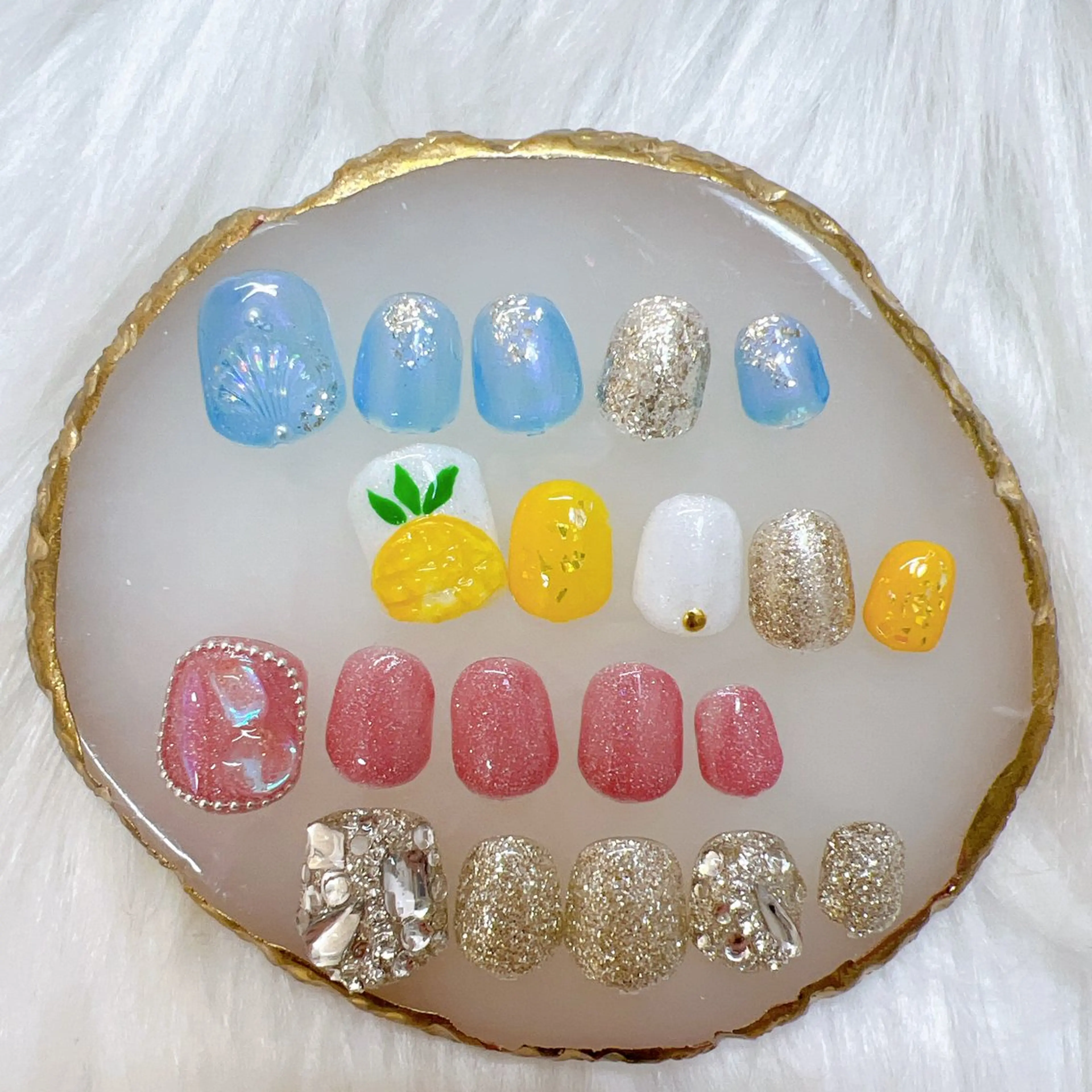 【Foot】初回オフ込✌️ミニモ限定✨フットネイルデザインコース🎀ドライケア込¥8890の写真