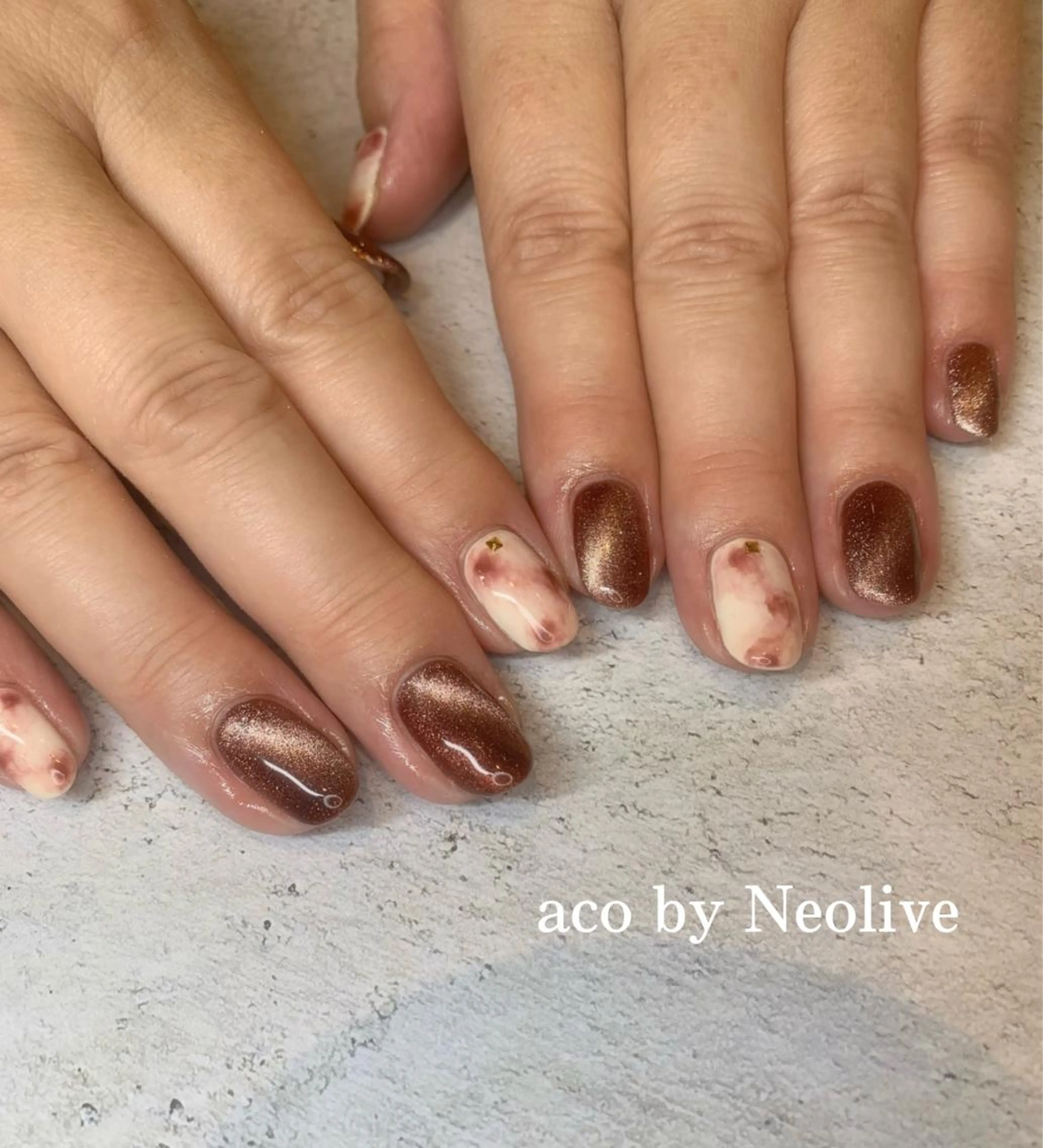 ネイル ジェルネイル マグネットネイル ハンドネイル nailist🍒 ヤマザキのネイルデザイン