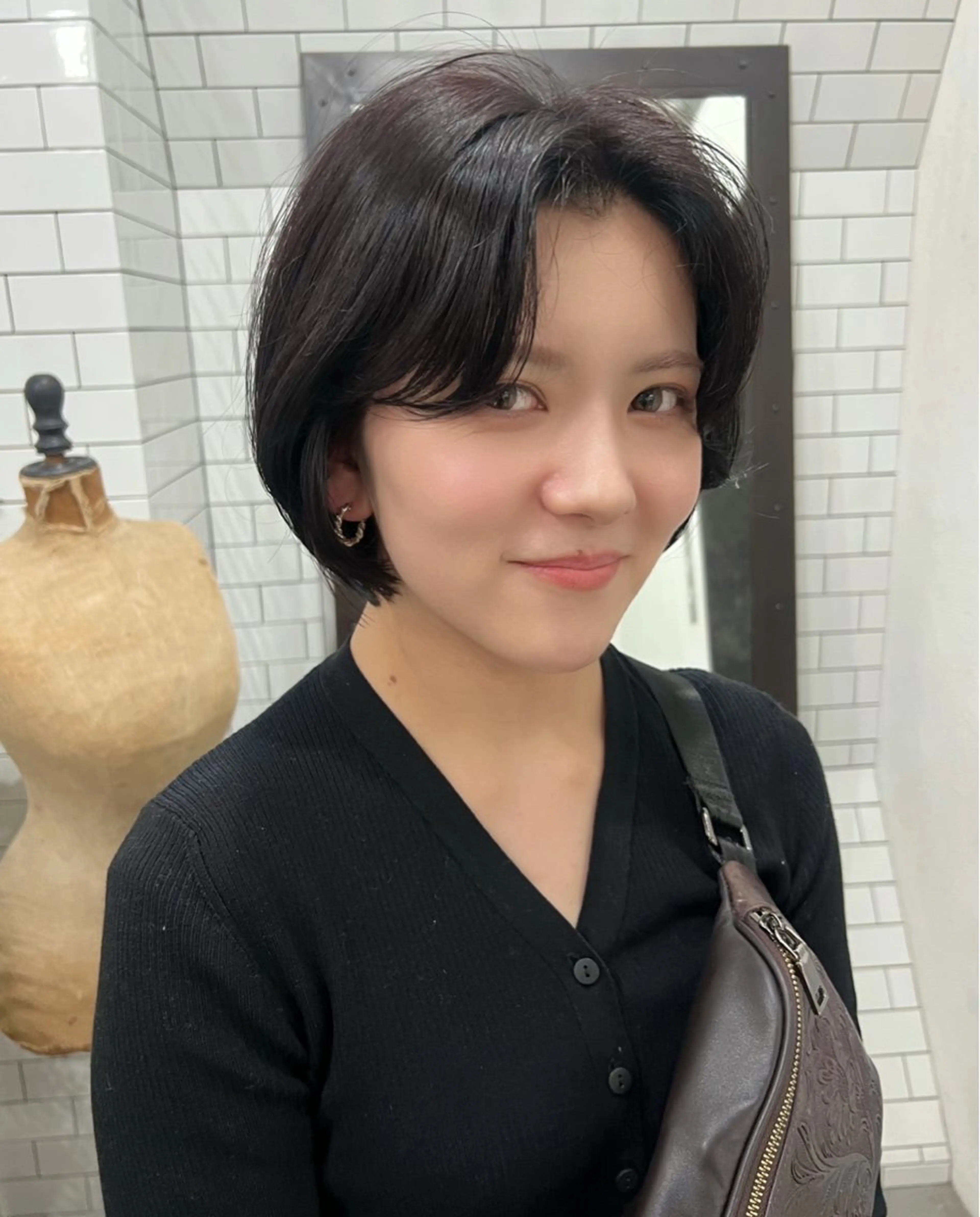 ショート 紙屋町ショート /ボブ　パーマ河内蓮のヘアスタイル