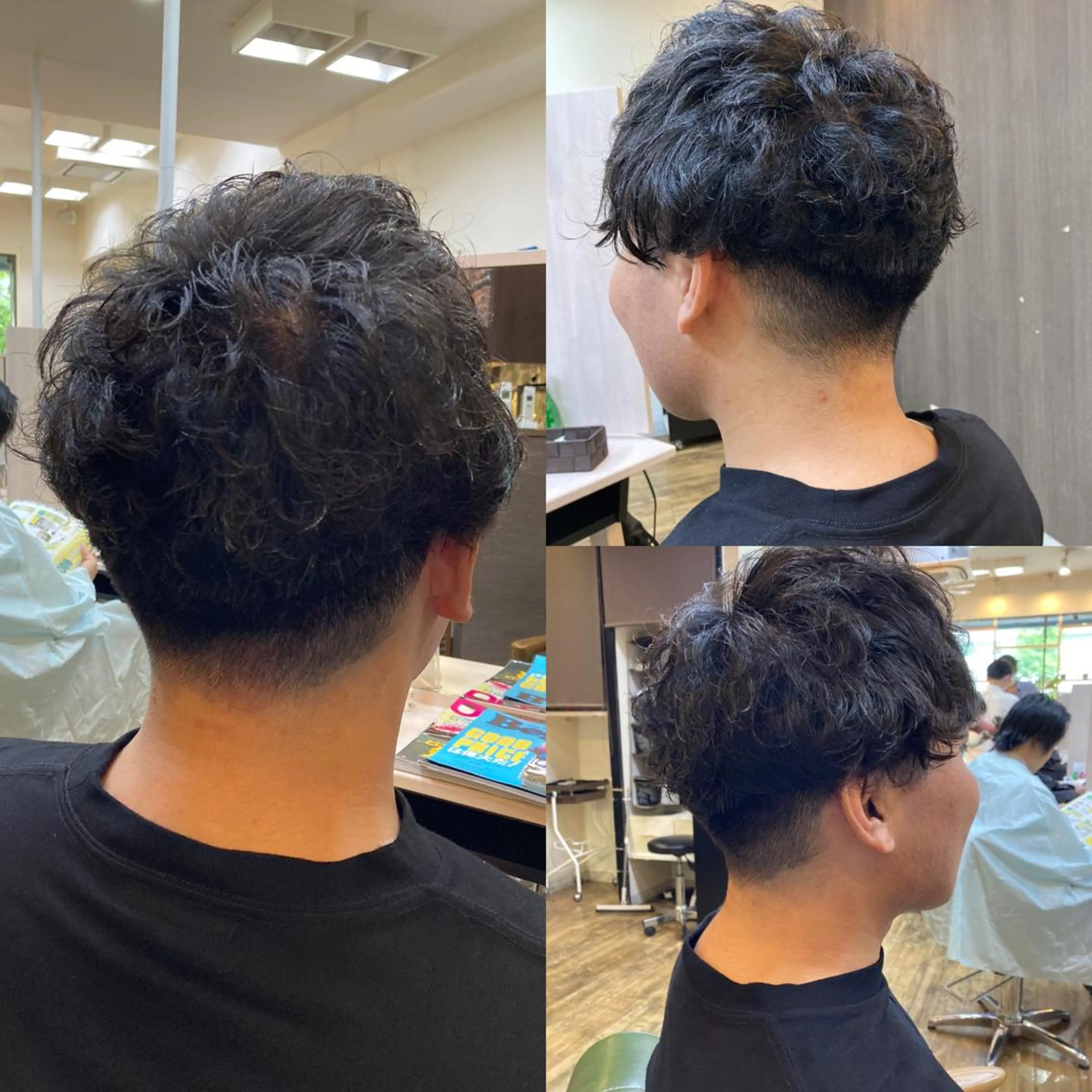 ショート パーマ メンズ メンズパーマ 刈り上げ 赤羽、髪質改善サロン 吉野リョウスケのヘアスタイル