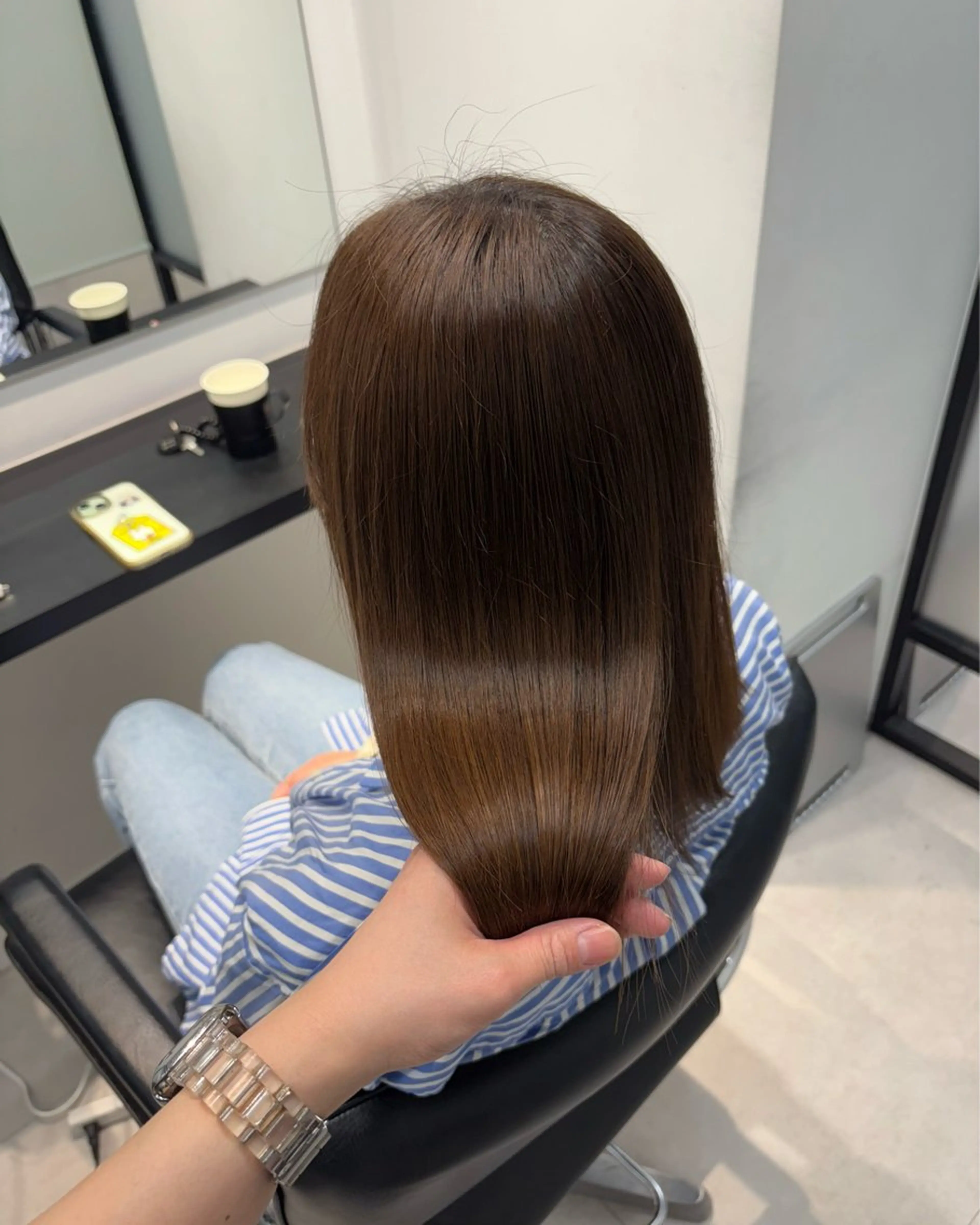 ミディアム SALOWIN横浜所属・𓍯韓国style/ 髪質改善𓍯中村和希のヘアスタイル