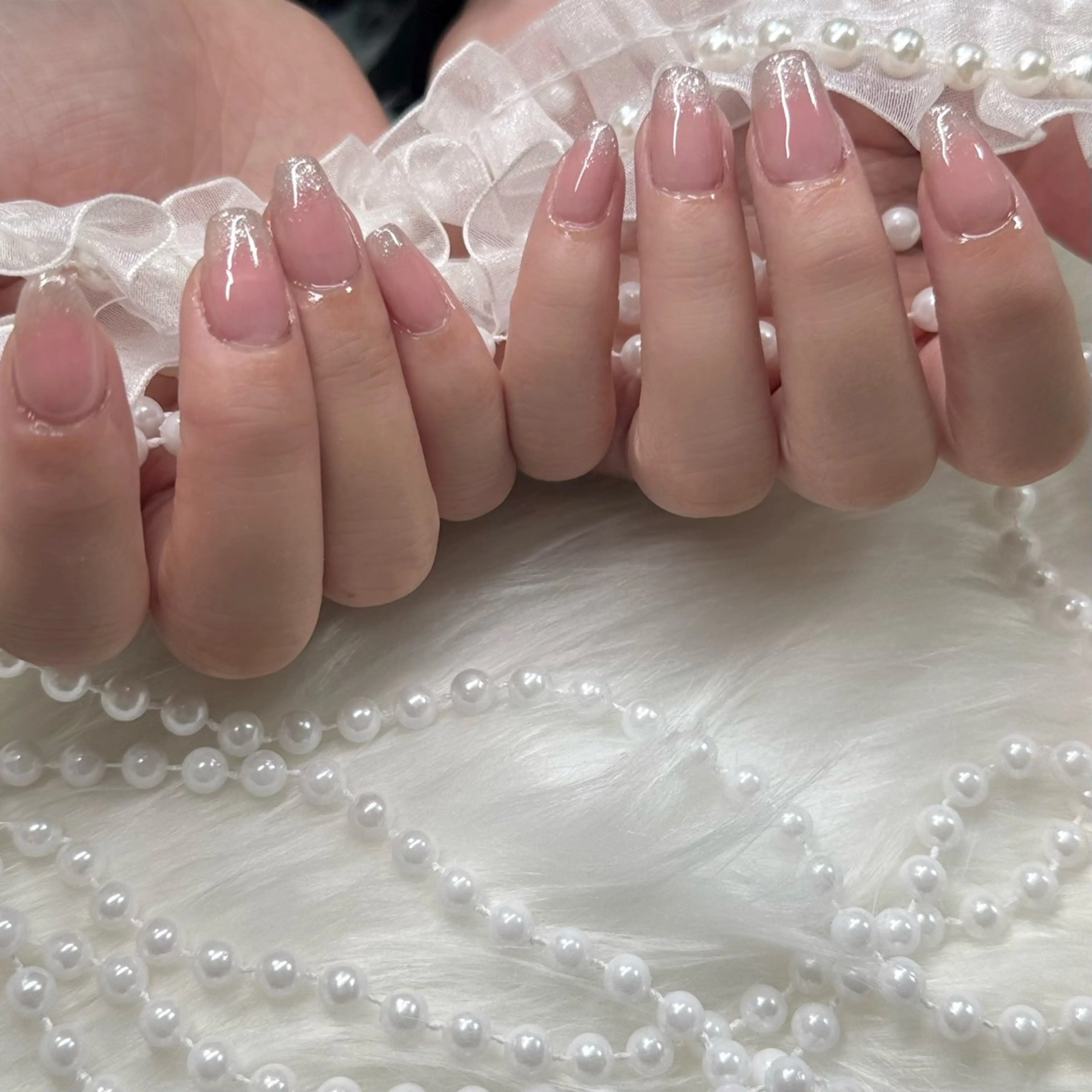 ネイル チークネイル マグネットネイル ピンク Zirnail🎀 rieのネイルデザイン