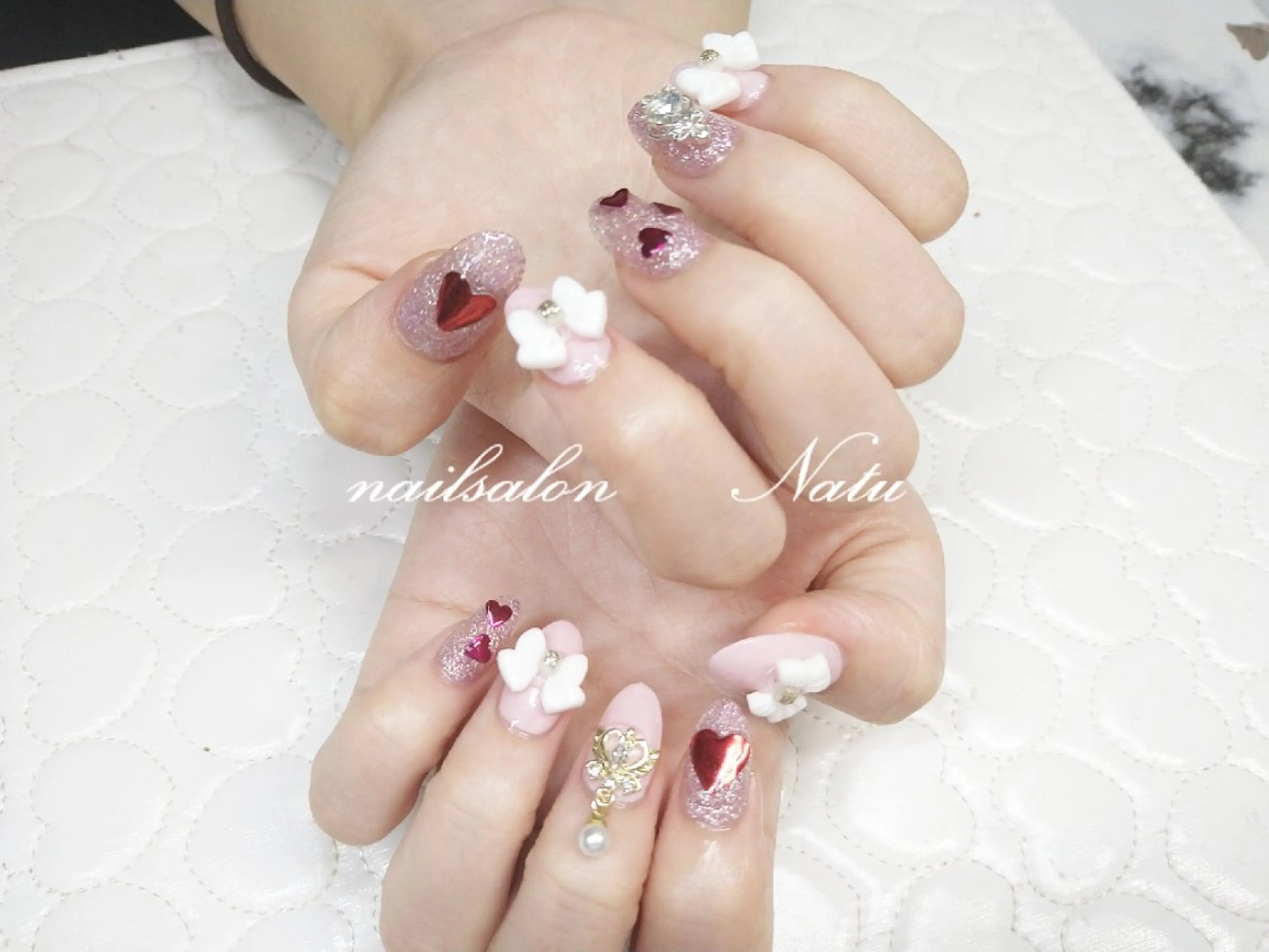 ネイル 長さ出し ショートネイル nailsalon　 Natuのネイルデザイン