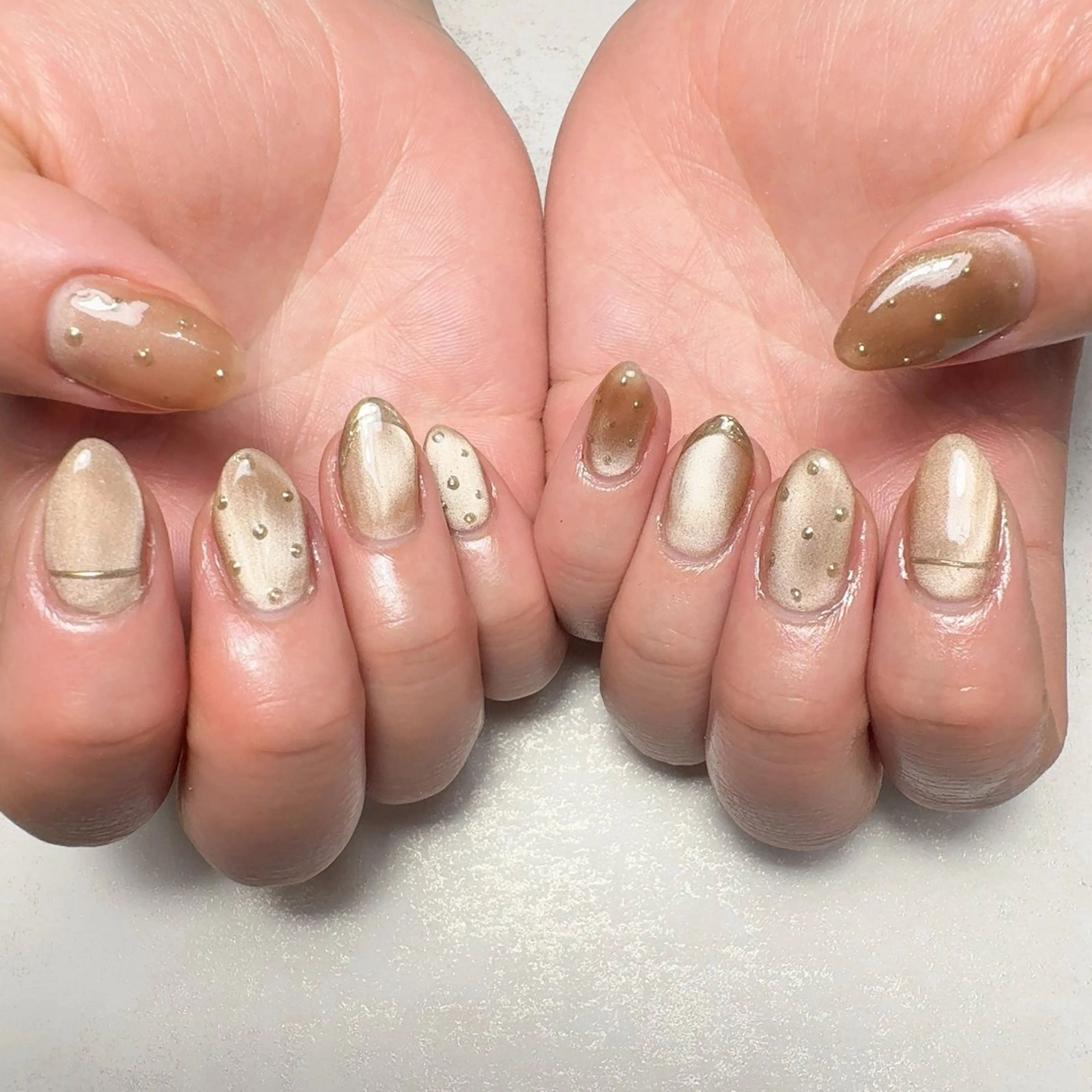 ネイル マグネットネイル Li-fra MIZUKIのネイルデザイン