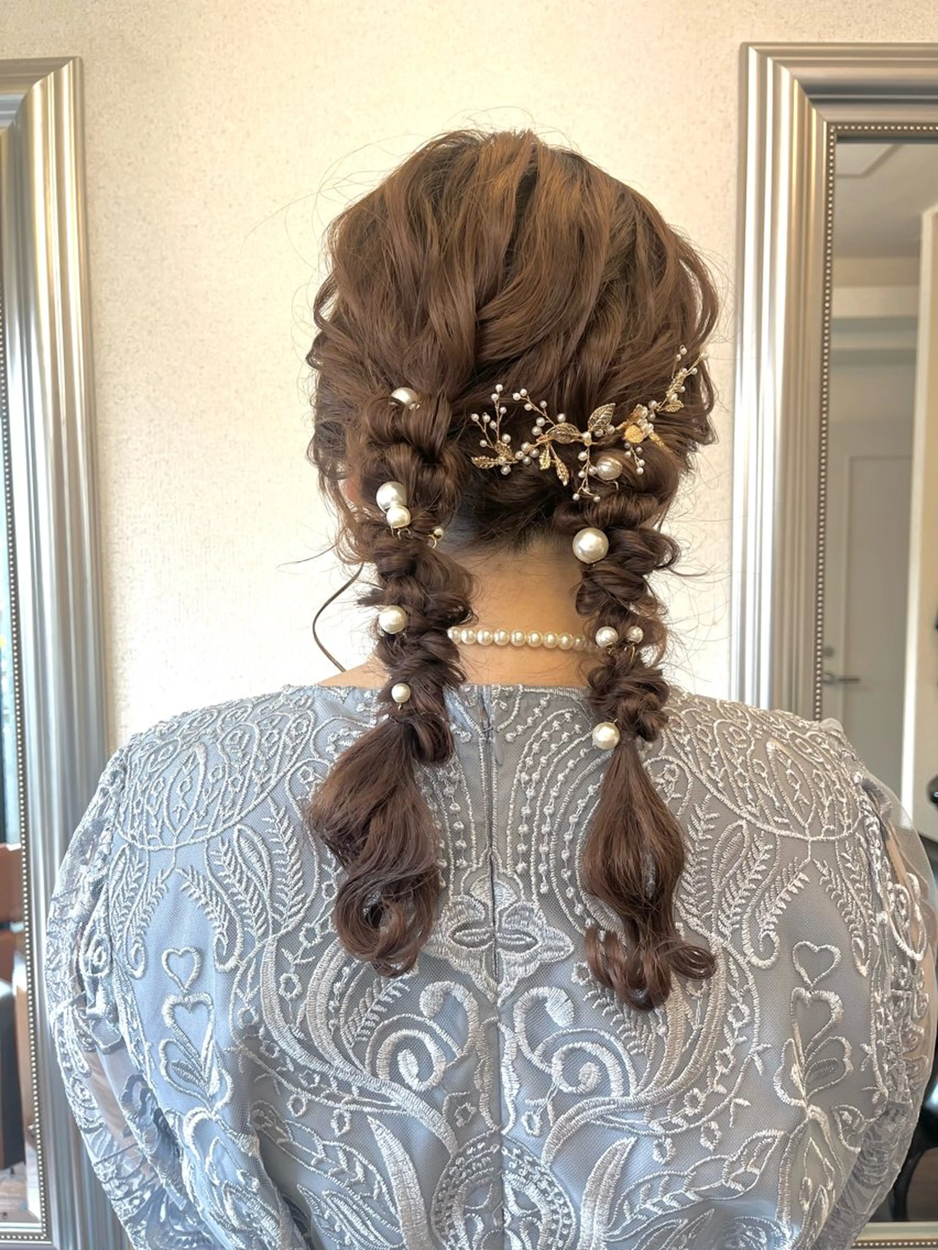 セミロング カラー ヘアアレンジ 隠れ家サロンso you所属・yukimi .のヘアスタイル