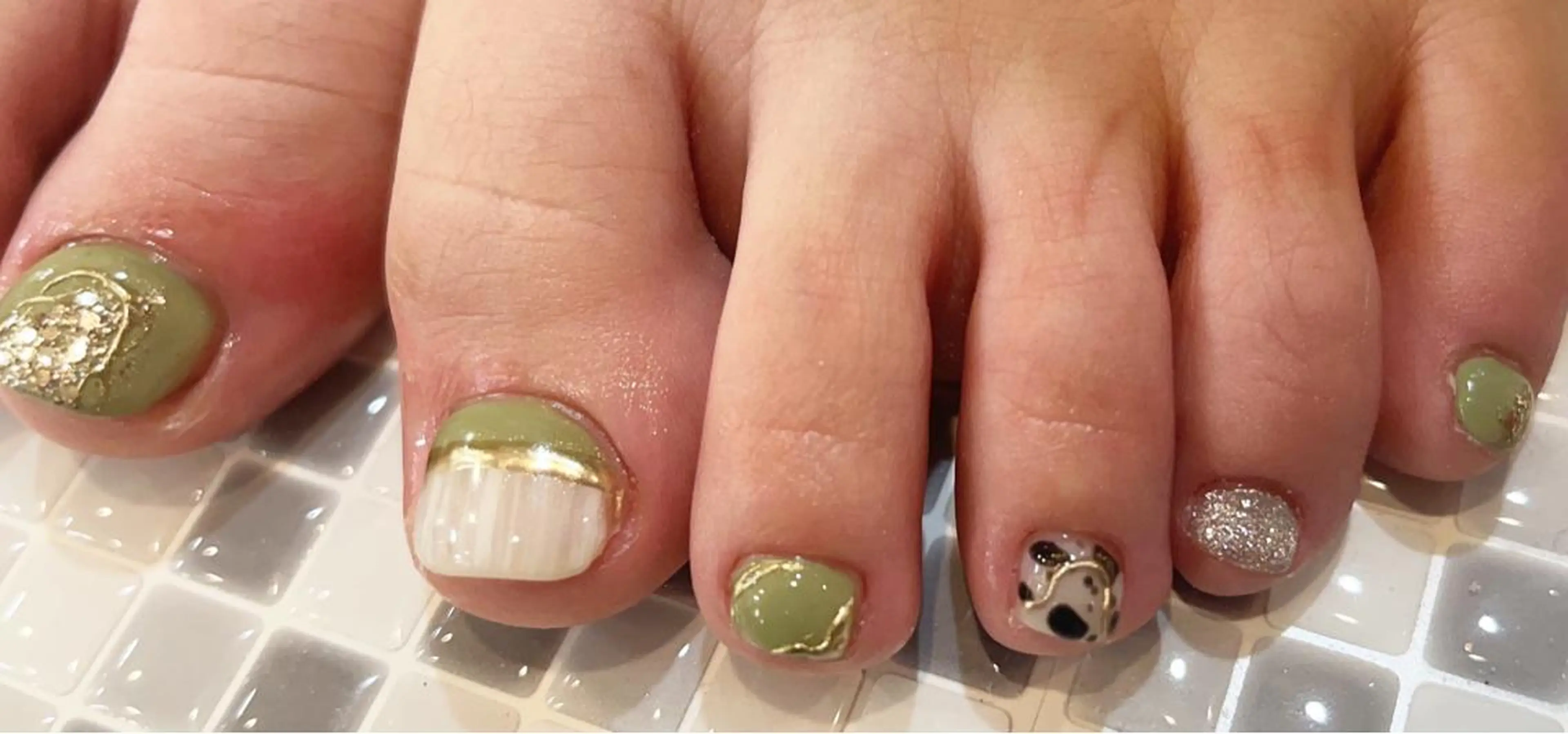 ネイル ピスタチオネイル ♡Nailist yui♡のネイルデザイン