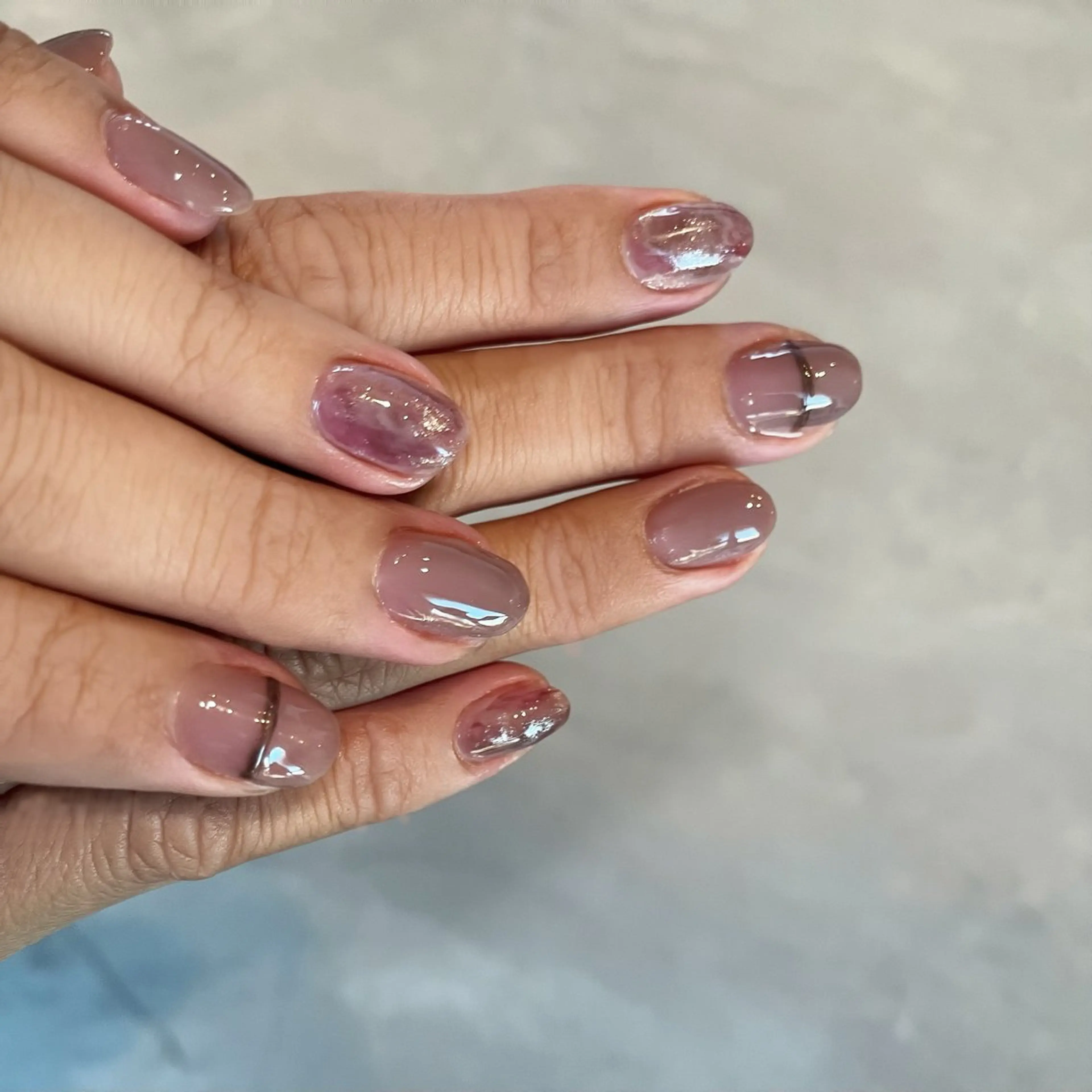 ネイル キラキラネイル ニュアンスネイル ピンク Nail Salon Luno所属・Luno ルノ ⌇ササのネイルデザイン