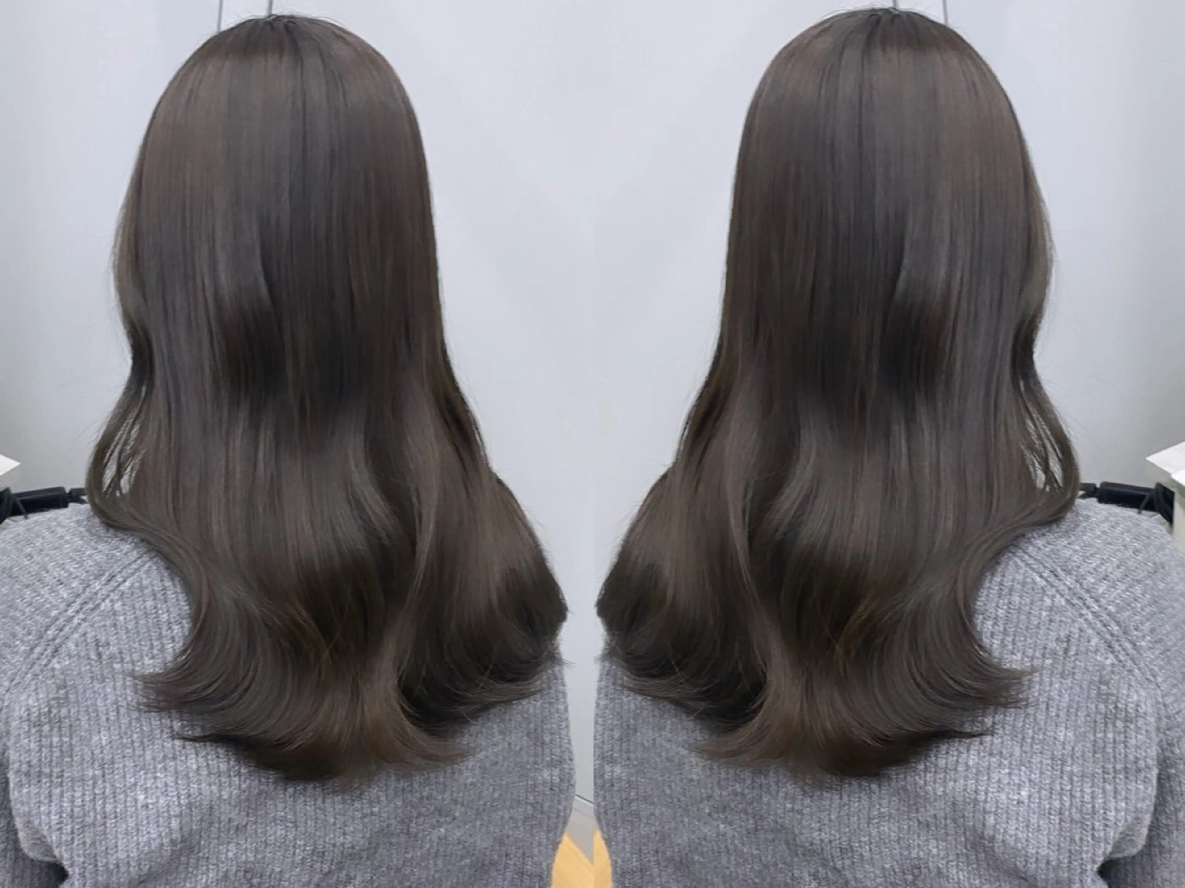 セミロング ヘアカラー AKANE 【zina新宿】のヘアスタイル