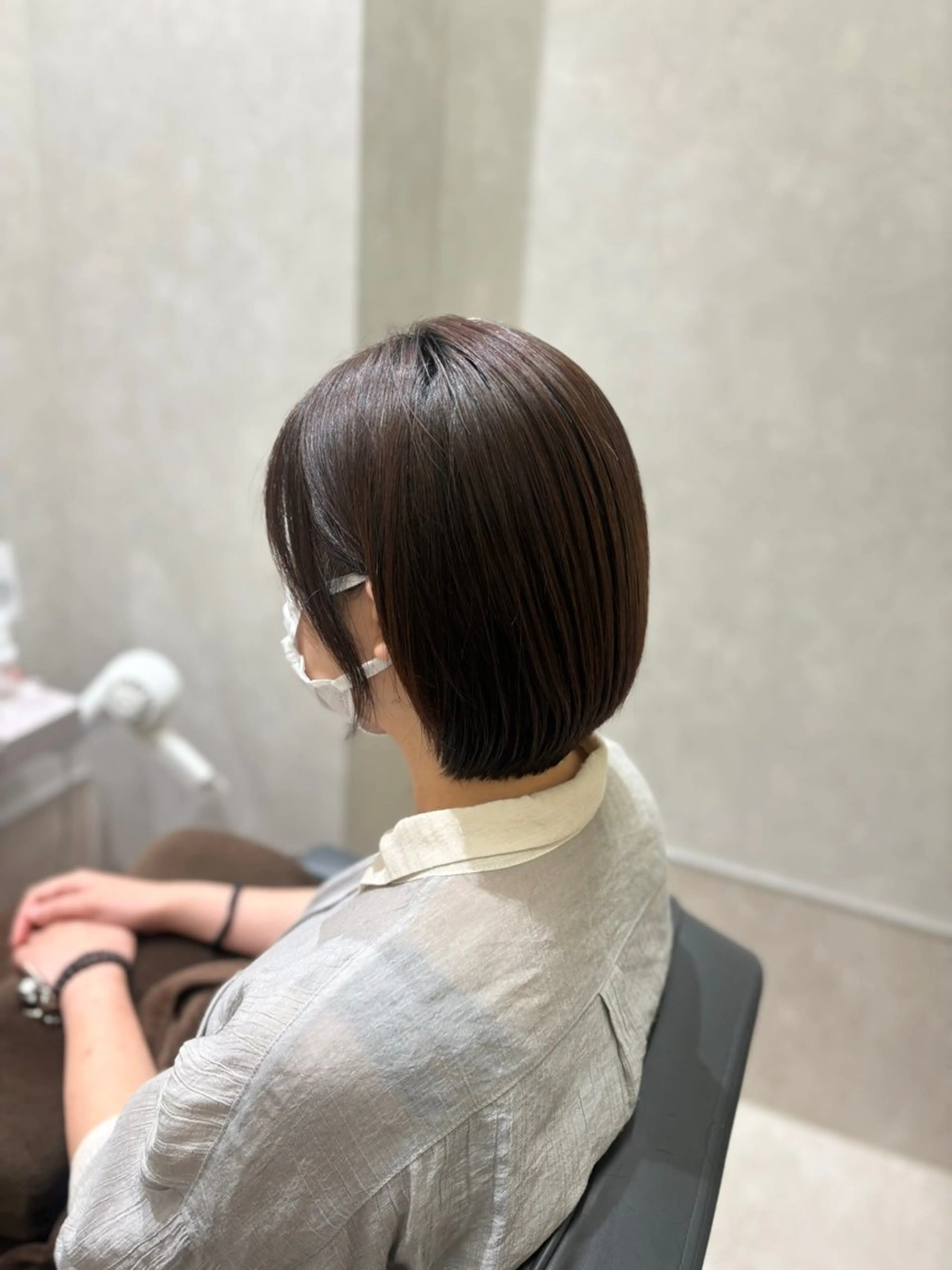 ショート カット 縮毛矯正 トリートメント ヘッドスパ 勝利/韓国 /透明感のヘアスタイル