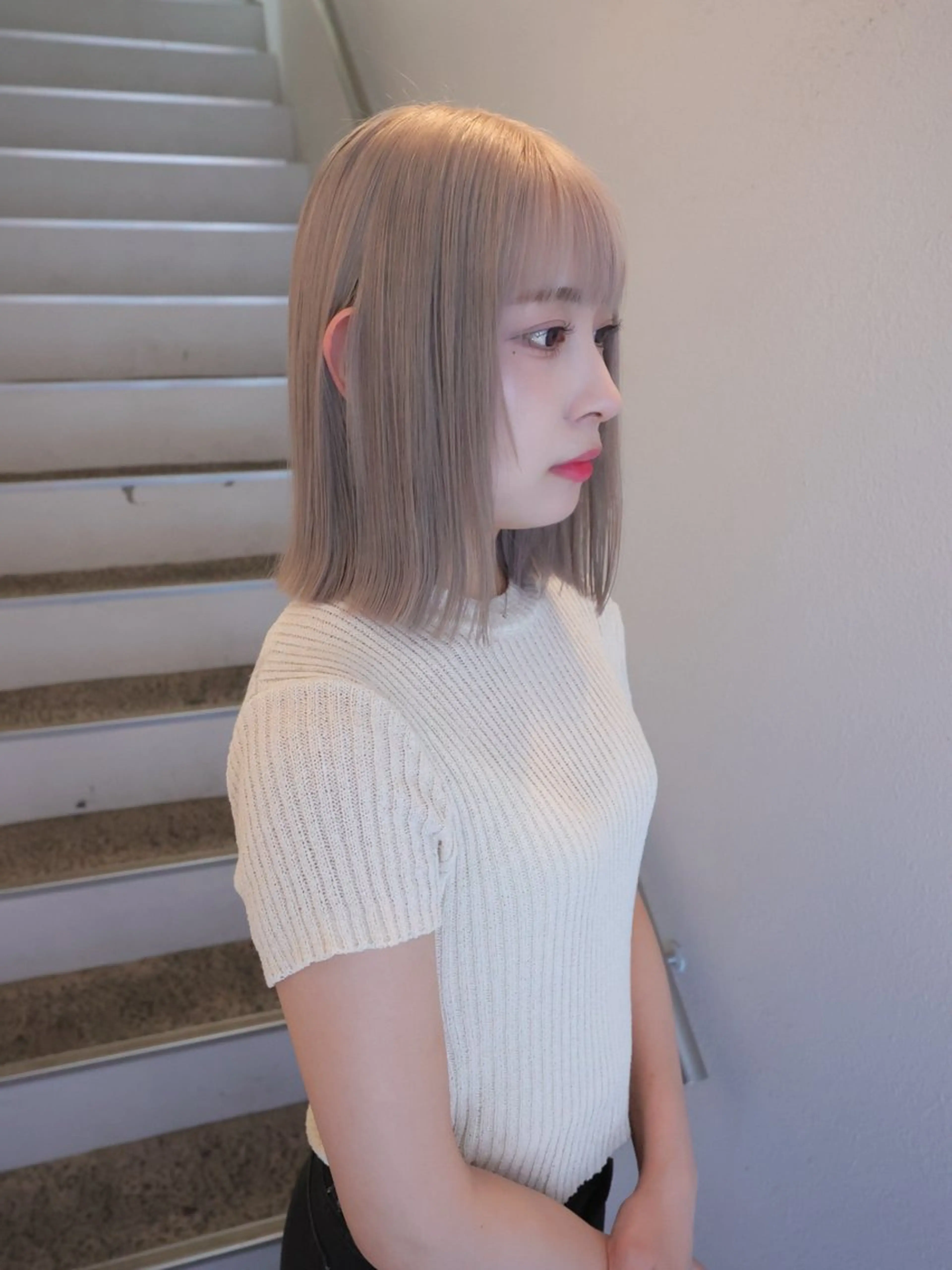 ショート ヘアカラー トリートメント wotaku.ヲタク所属・🌙艶ハイトーン/ ミユウのヘアスタイル