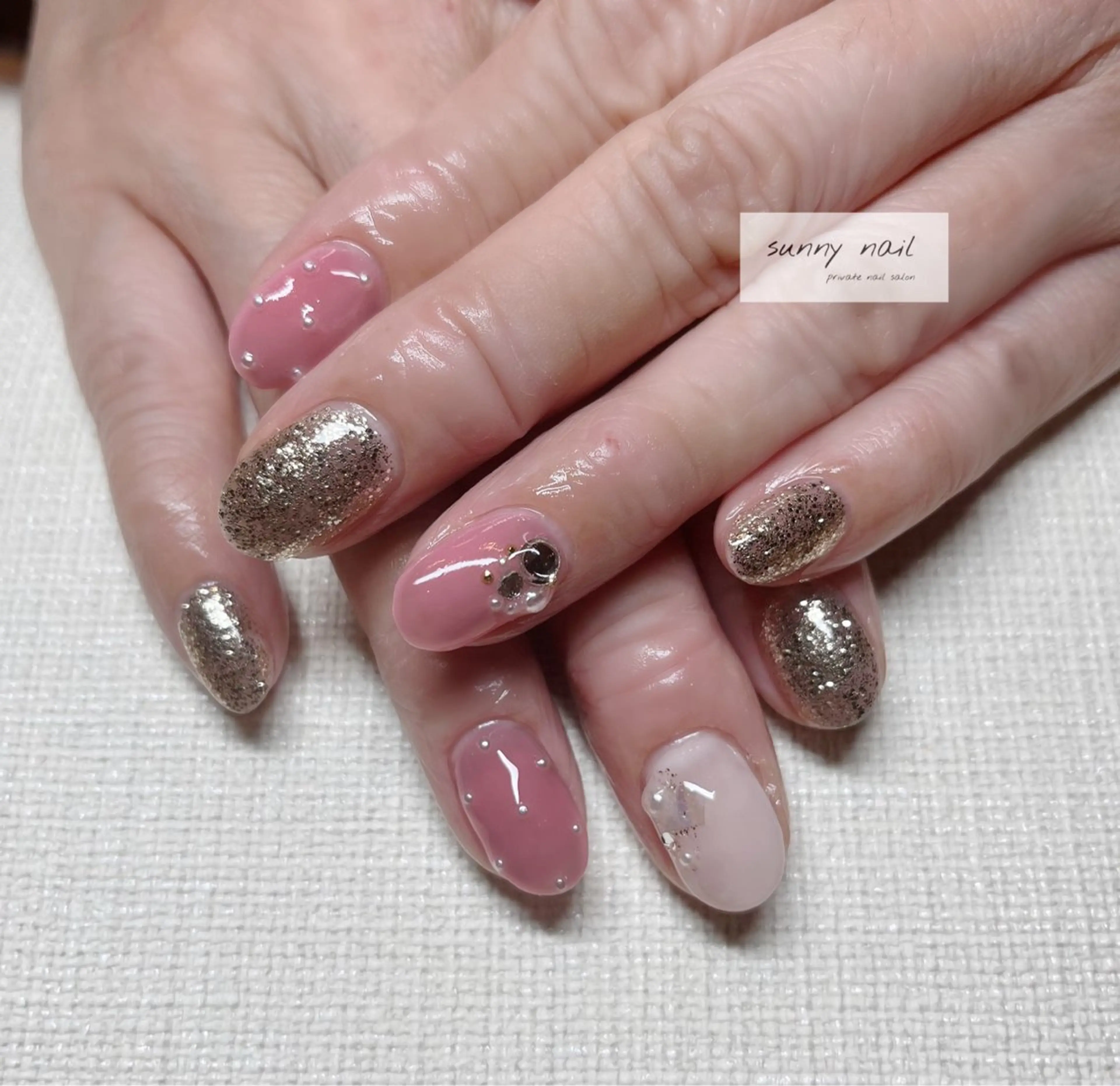 ネイル ピンク sunny nailのネイルデザイン