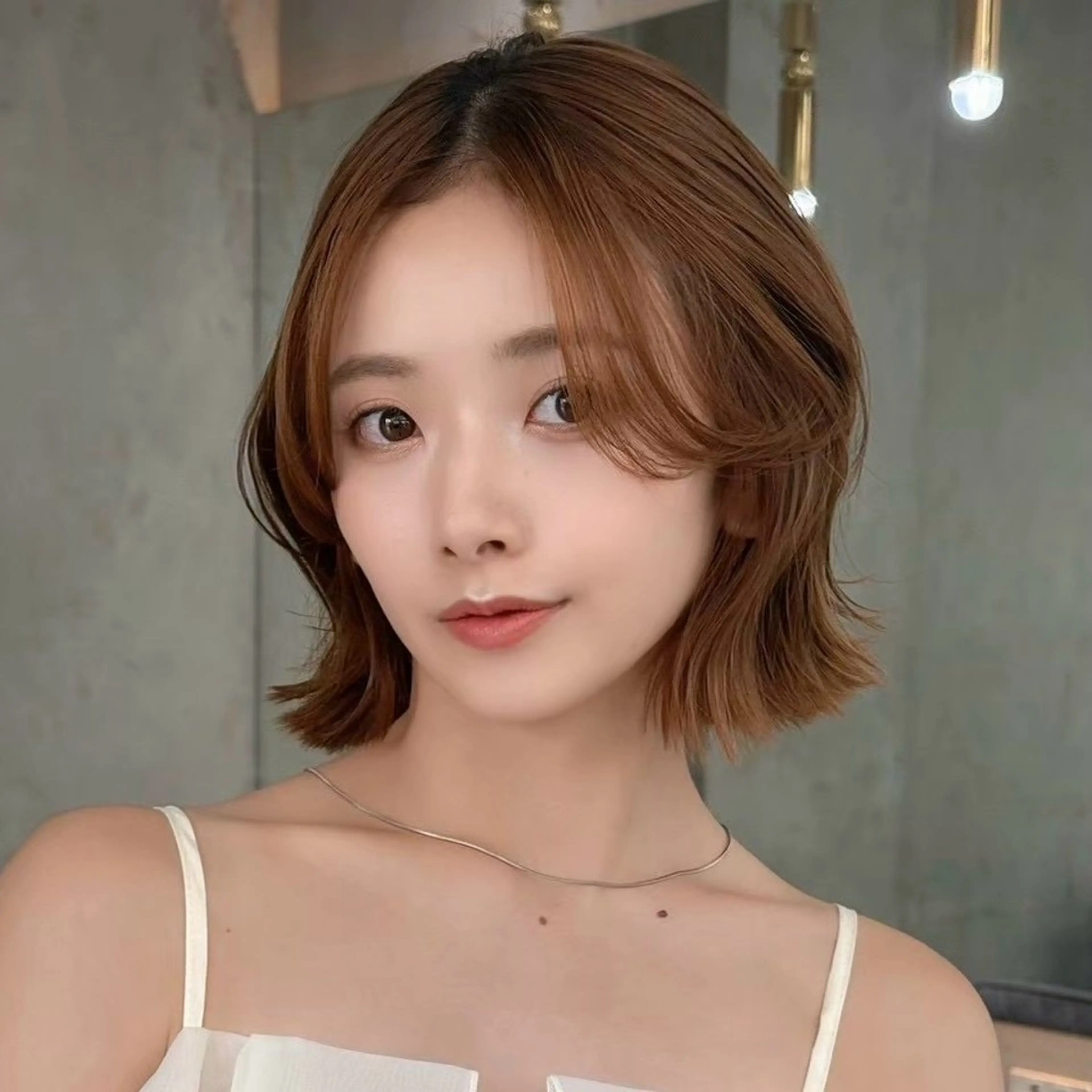 ショート ボブ/レイヤー/ 縮毛矯正/ 渡邊莉玖のヘアスタイル