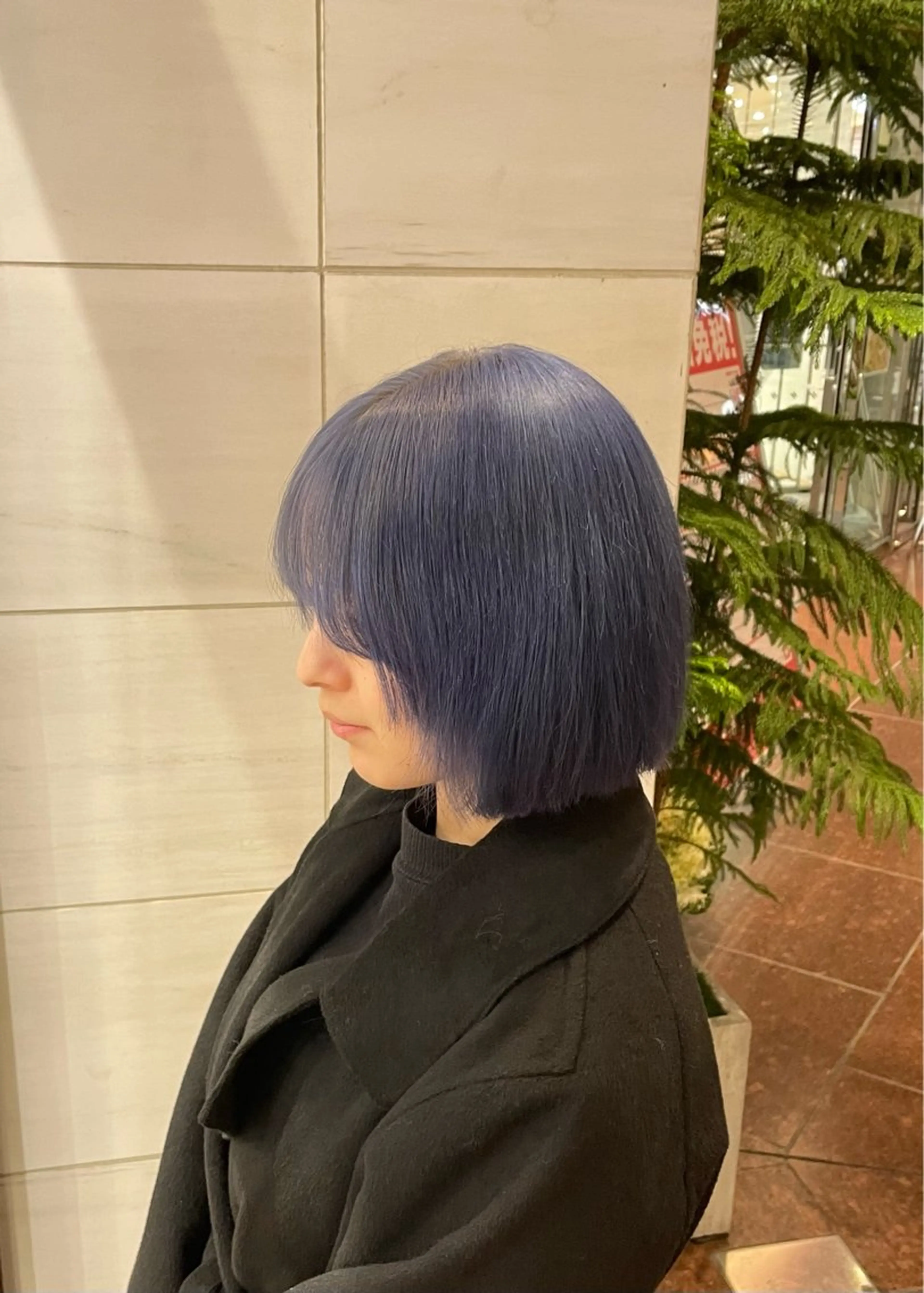 ミディアム カラー ブルーカラー カット ヘアカラー トリートメント ハイトーン/ブリーチ /hikaruのヘアスタイル