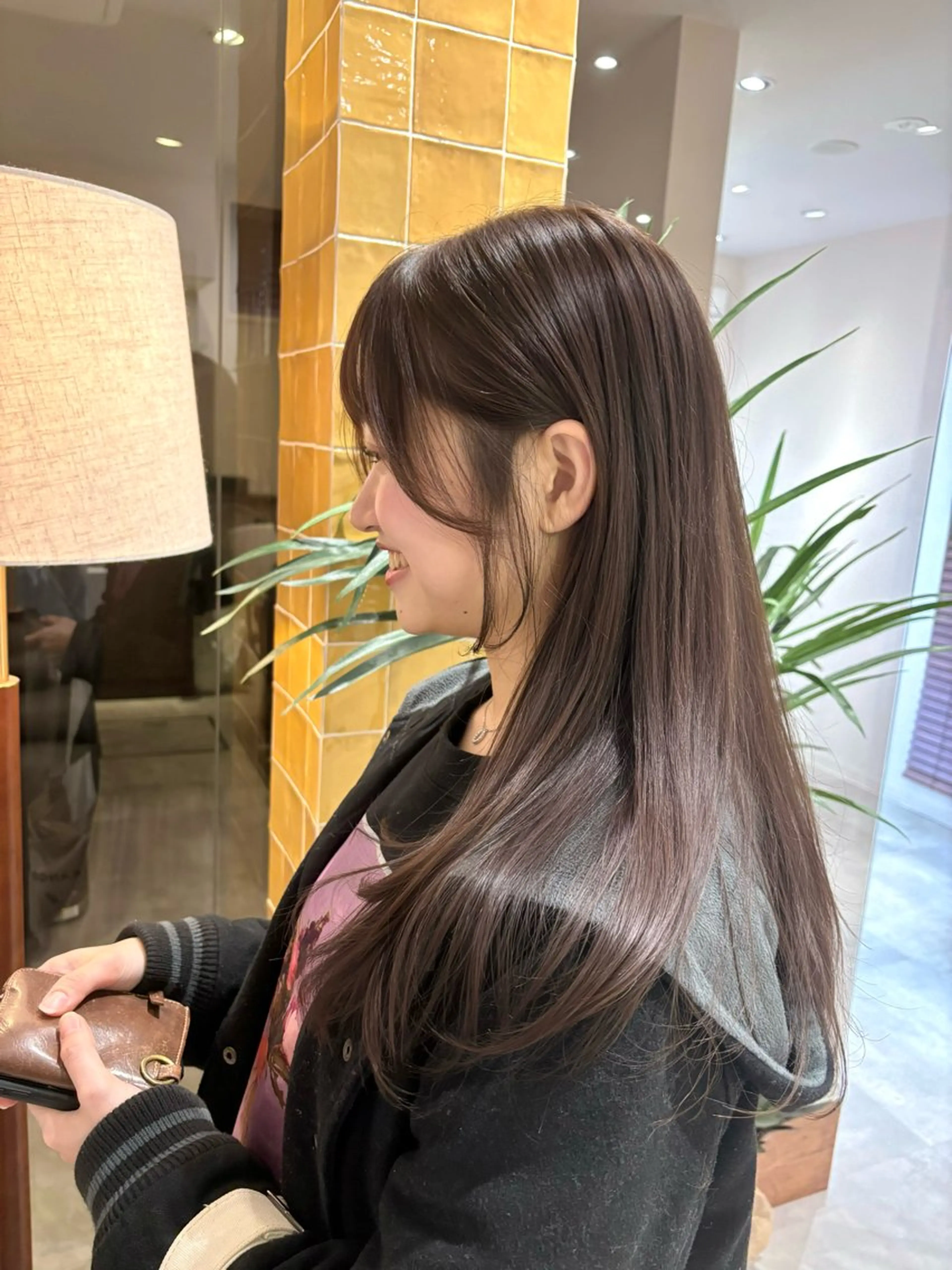 セミロング カラー ベージュカラー ラベンダーカラー ラベンダーベージュ 透明感✨女性特化💙 chihiroのヘアスタイル