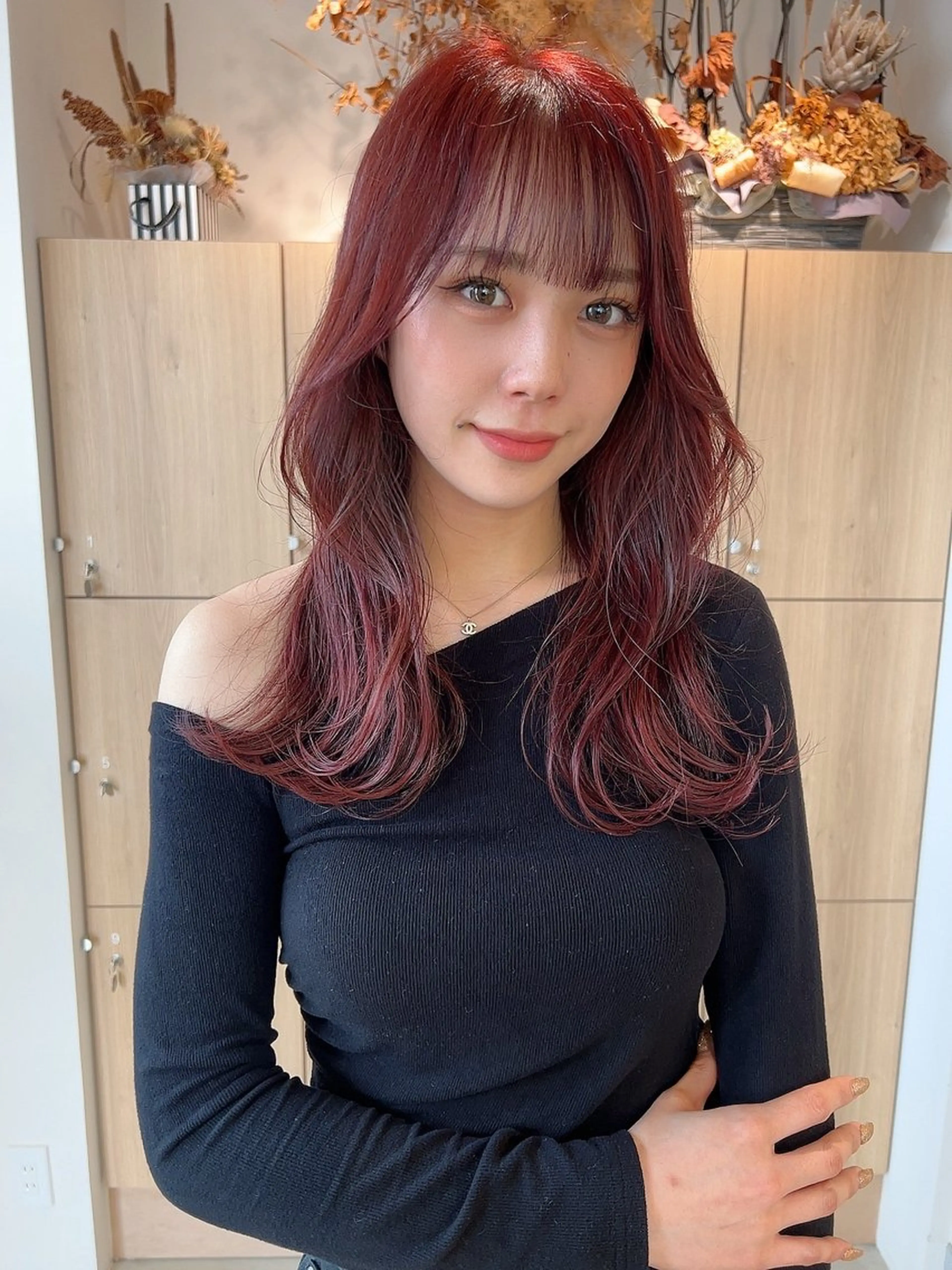 ロング カット ヘアカラー トリートメント vince. moekoのヘアスタイル