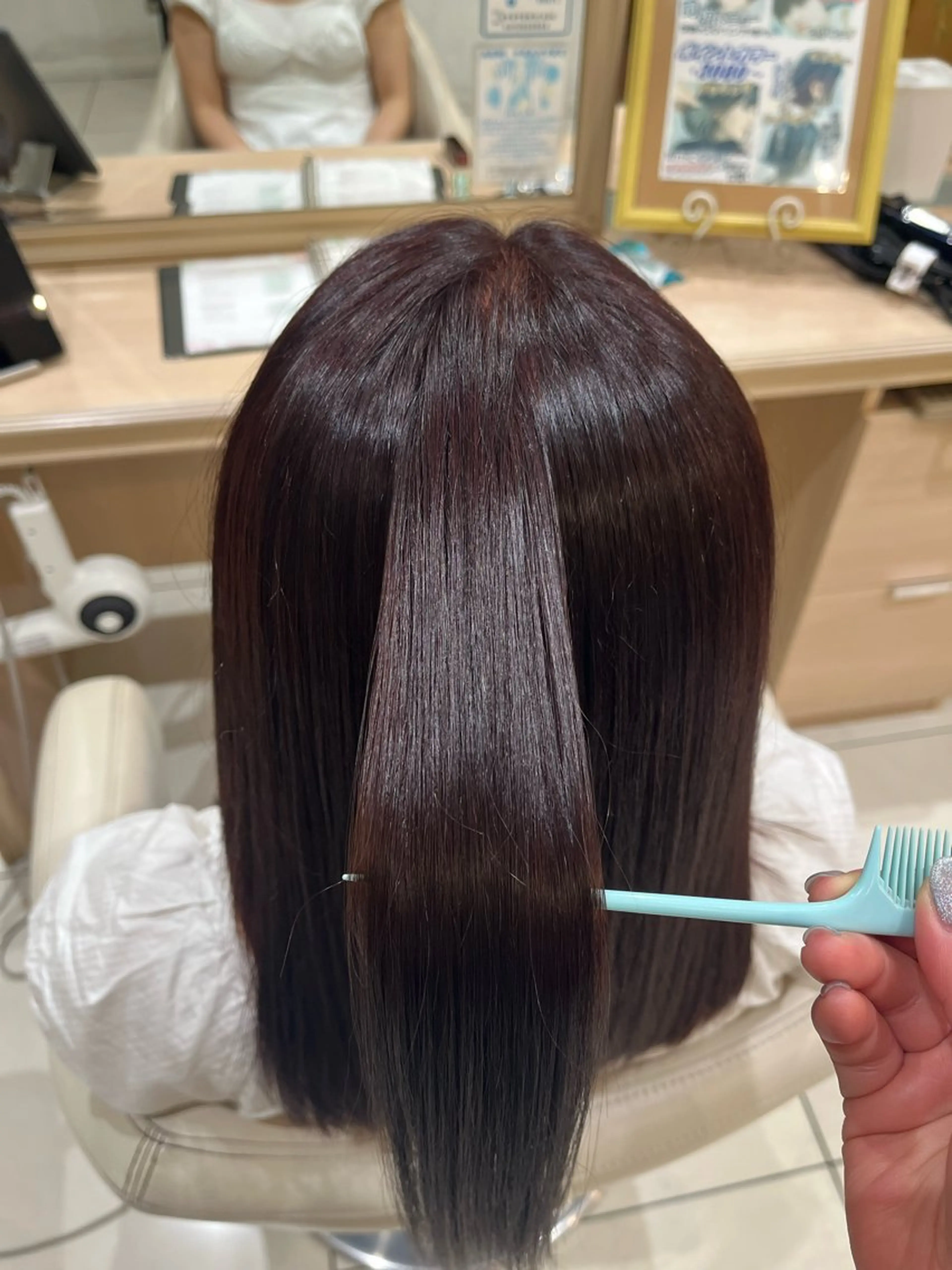 ミディアム カラー ヘアカラー 森 瑠海のヘアスタイル