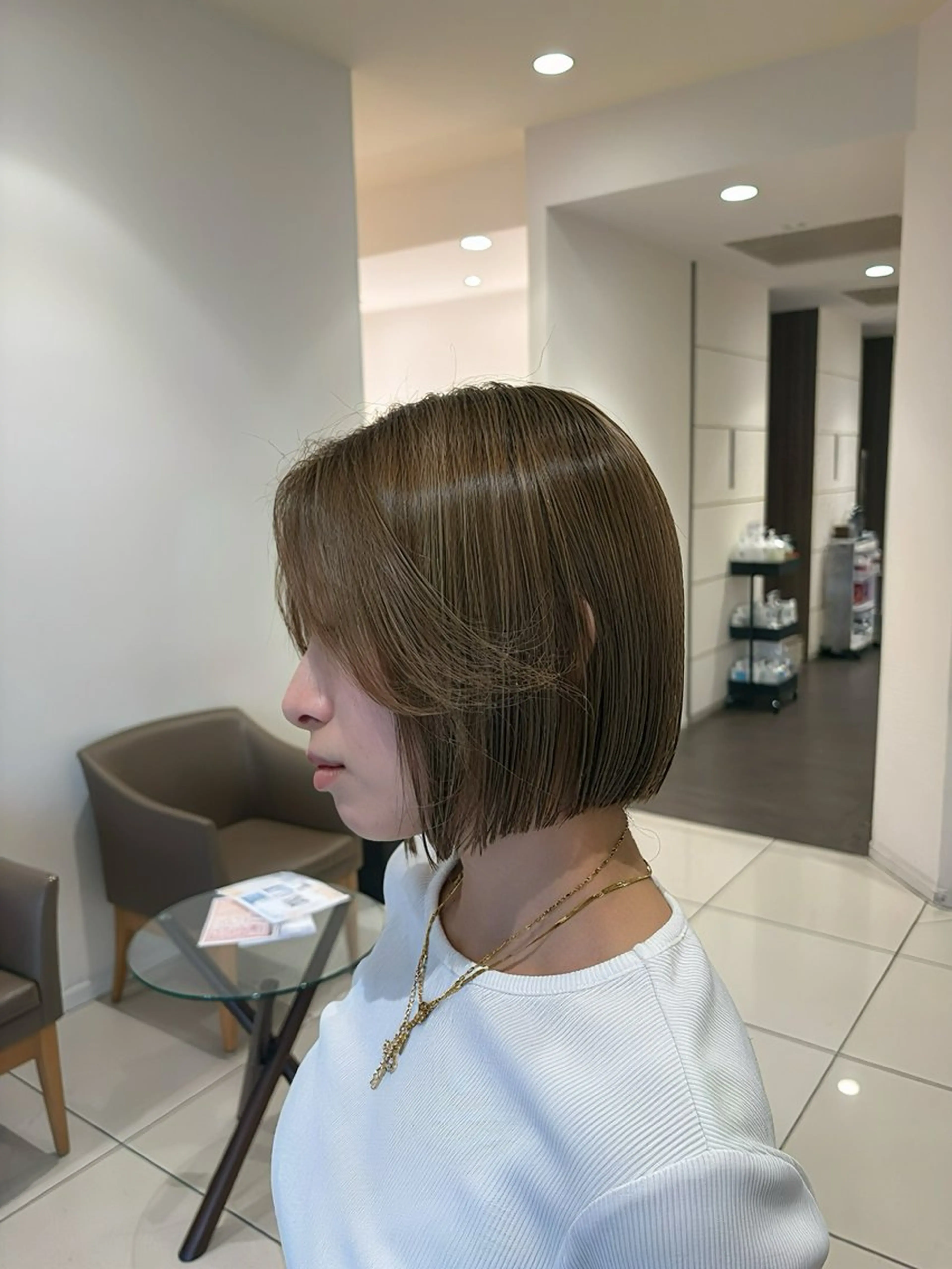 ショート カット 縮毛矯正/艶髪/ チホリのヘアスタイル