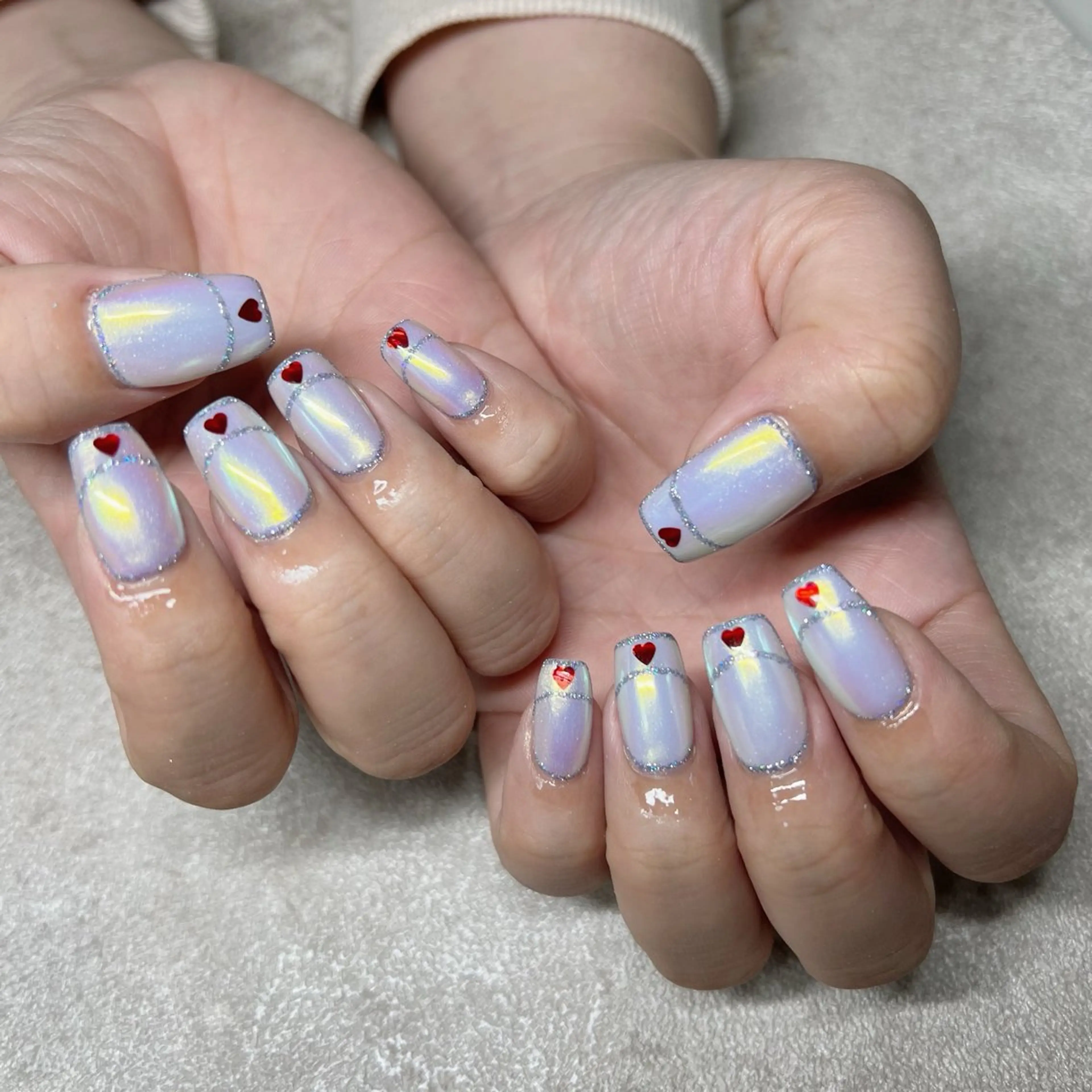 ネイル アートネイル オーロラネイル ハンドネイル 川端 京香のネイルデザイン