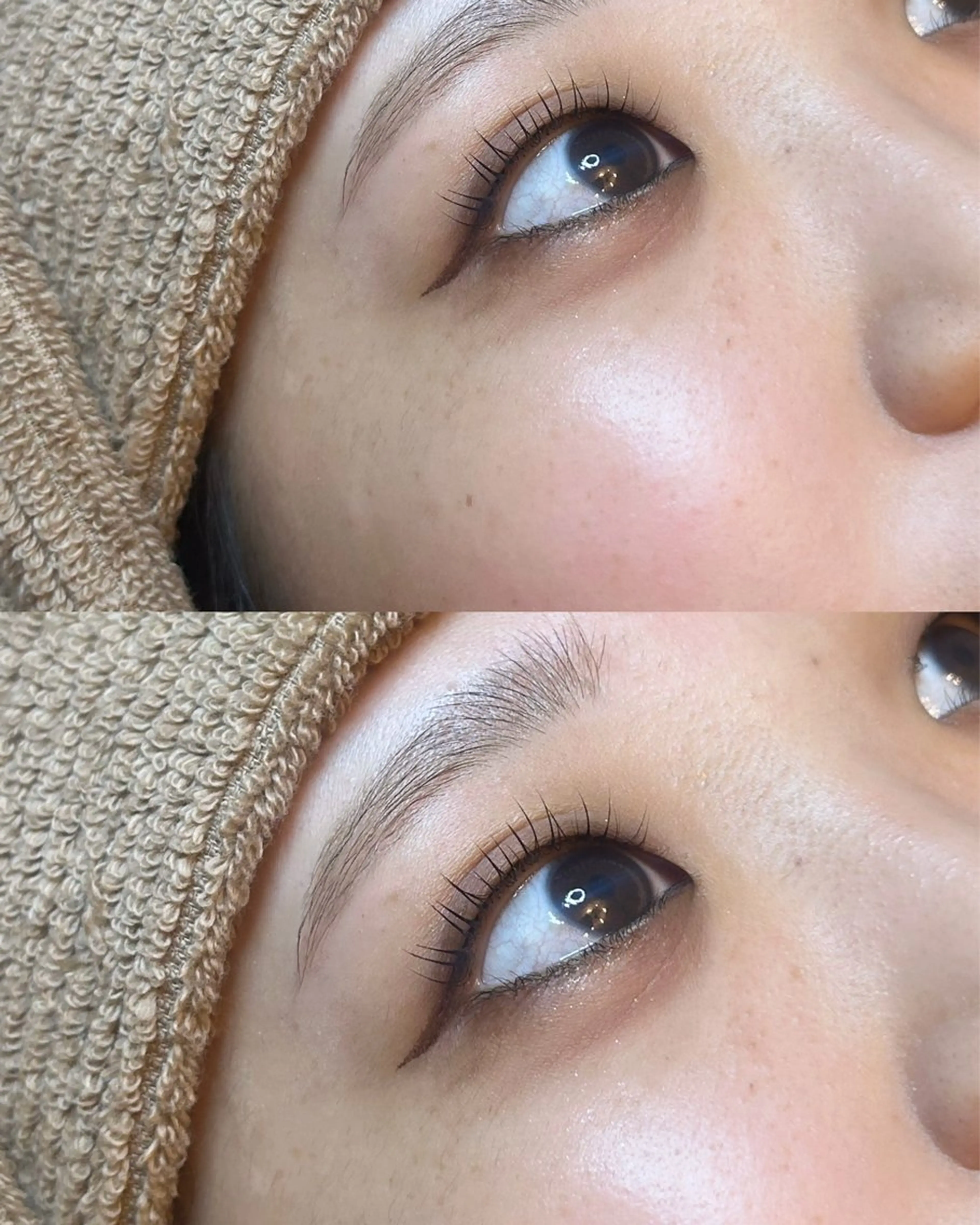 美眉スタイリング+似合わせまつ毛パーマorパリジェンヌラッシュリフト(上のみ)の写真