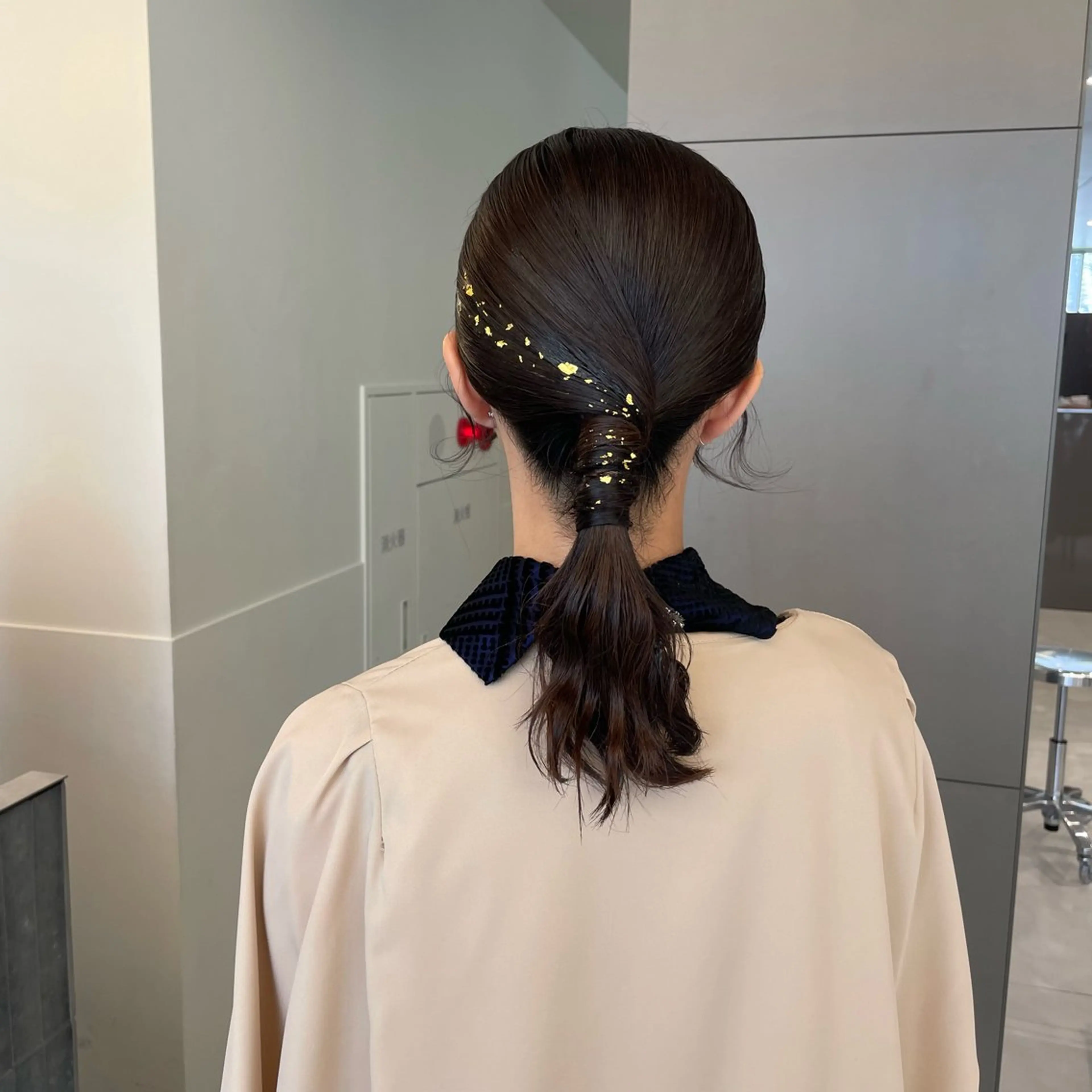 セミロング カラー ヘアアレンジ ベージュカラー ブリーチ 透明感カラー ダブルカラー ヘアセット ブリーチ/レイヤー 🌻Mutsumiのヘアスタイル