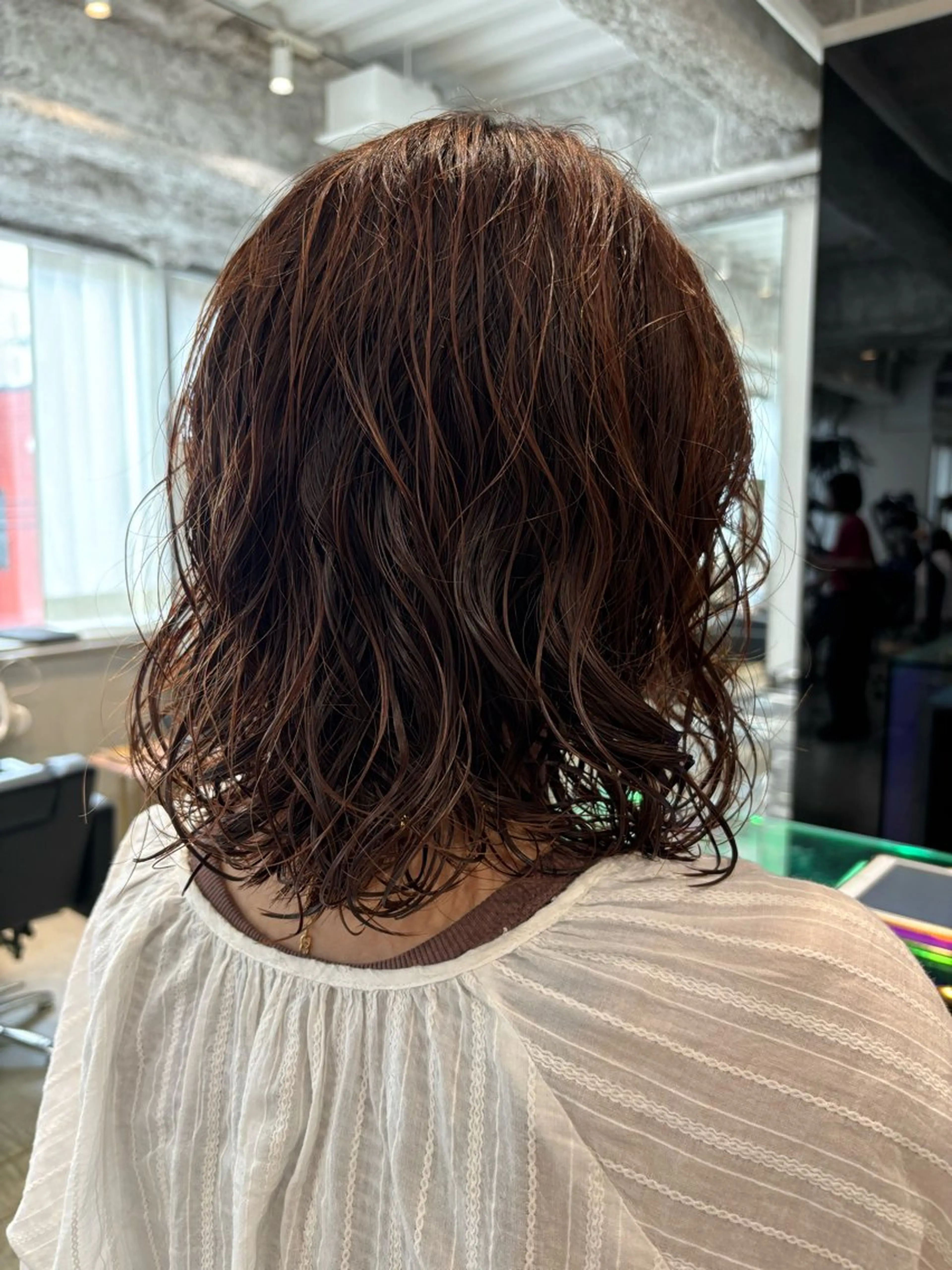 ミディアム パーマ ANY/須田 麻人/ハードパーマのヘアスタイル