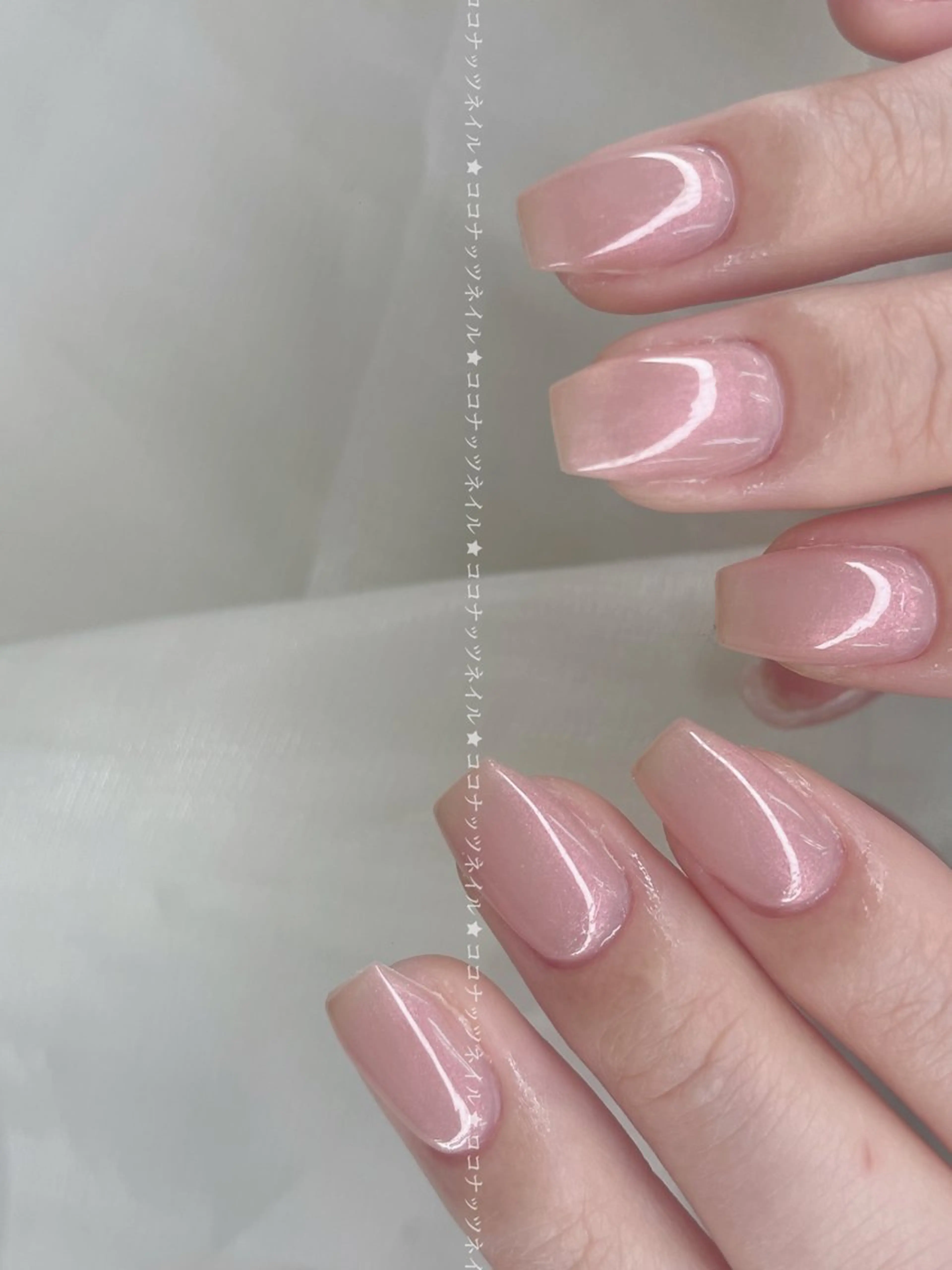 ネイル べっ甲ネイル フレンチネイル キラキラネイル マグネットネイル 大理石ネイル(マーブル) ハンドネイル 神田 ココナッツのネイルデザイン