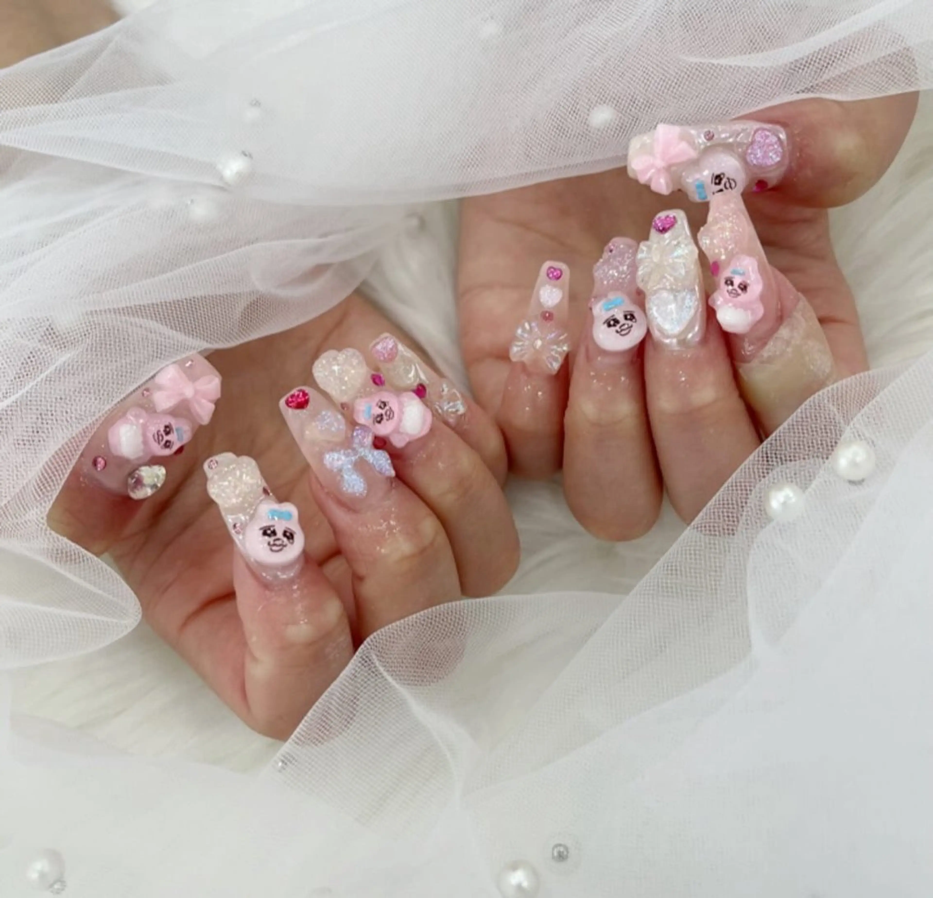 ネイル 長さ出し フットネイル ジェルネイル 韓国ネイル マグネットネイル #Amin所属・#Amin nail salonのネイルデザイン