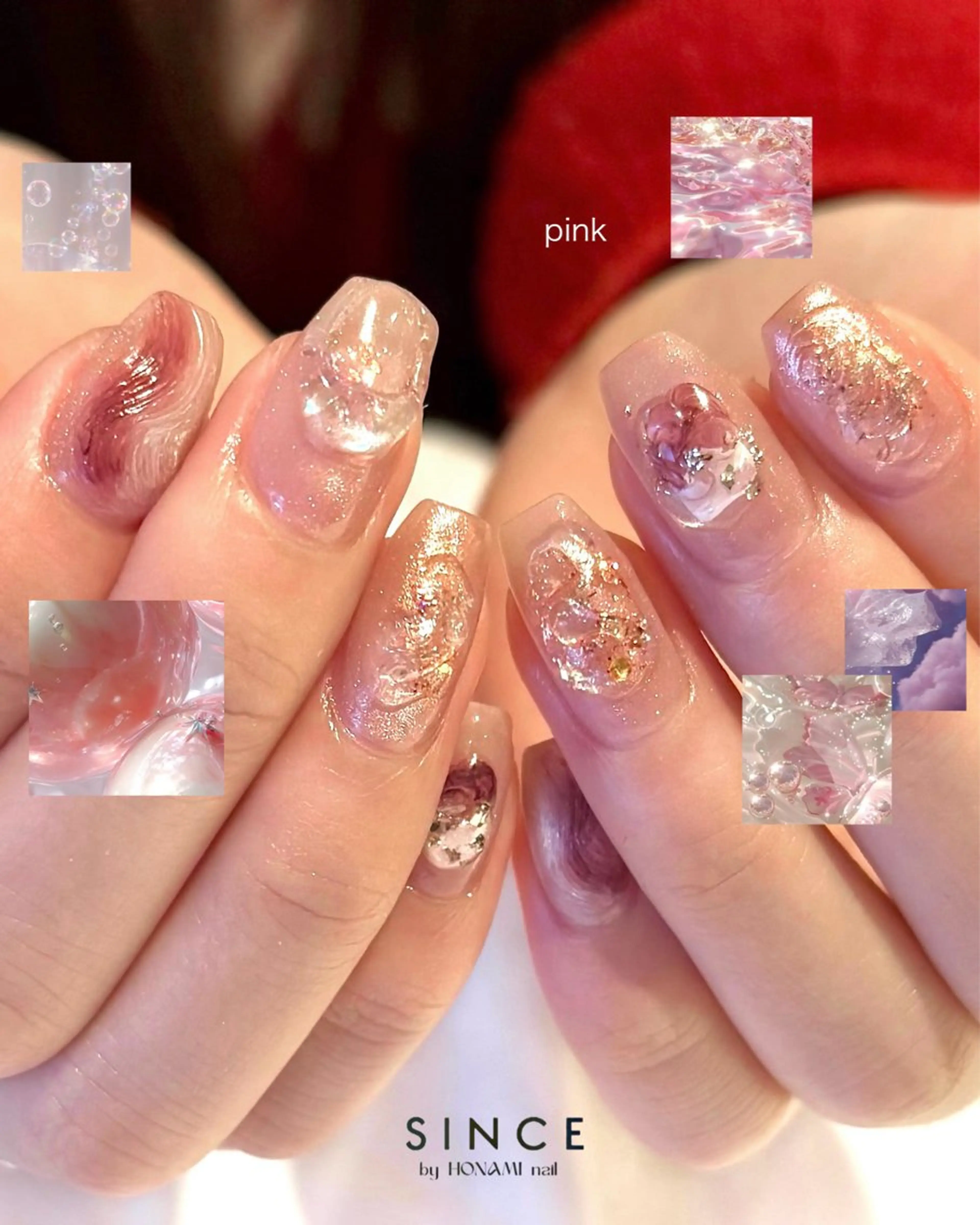 ネイル ニュアンスネイル 春ネイル ハンドネイル パラジェルプレミアムサロン　SINCE所属・HONAMI パラジェル専門店のネイルデザイン