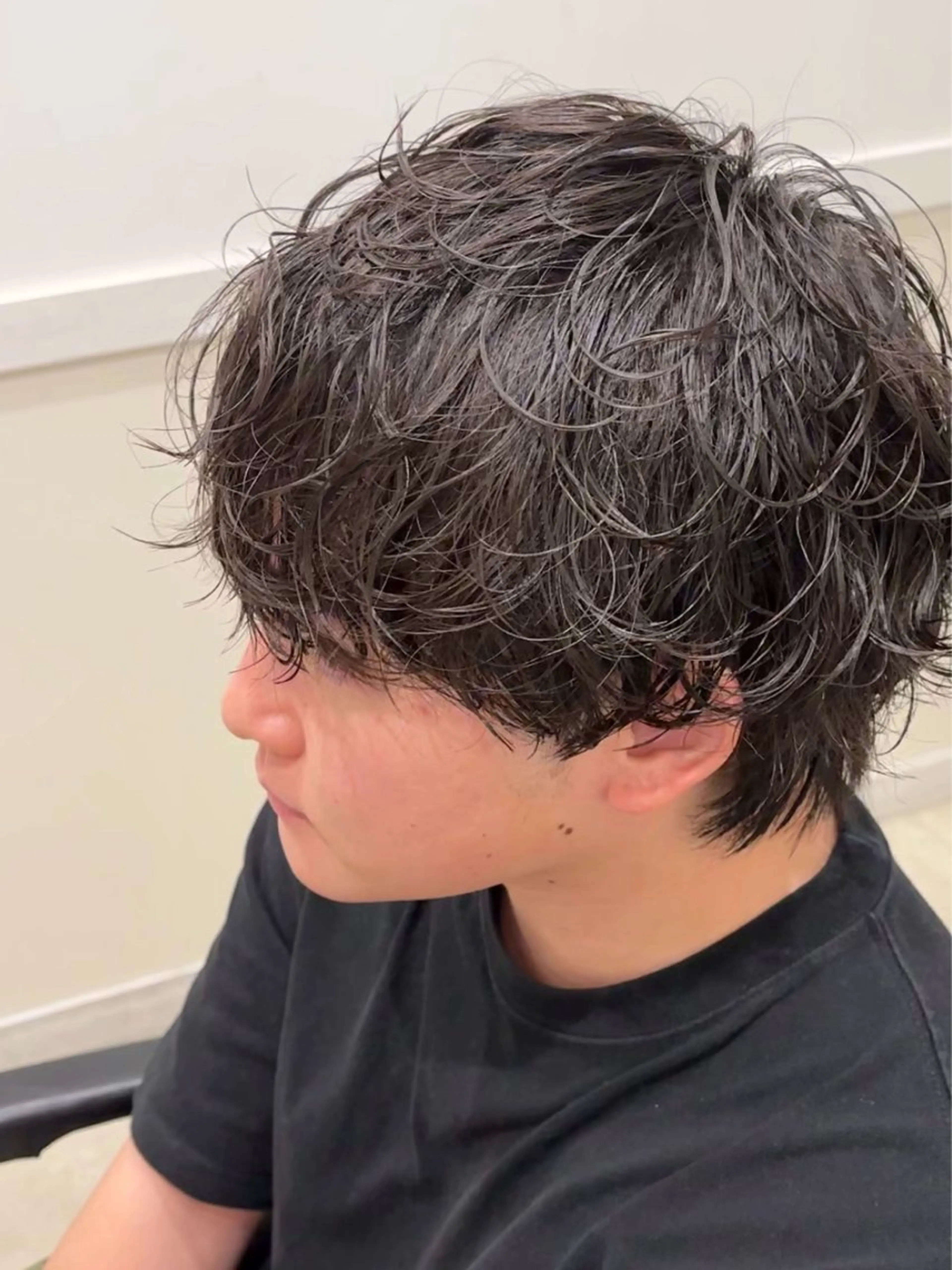 ショート パーマ メンズ カット パーマ トリートメント クセを最大限に活かす メンズパーマ奈良大祐のヘアスタイル