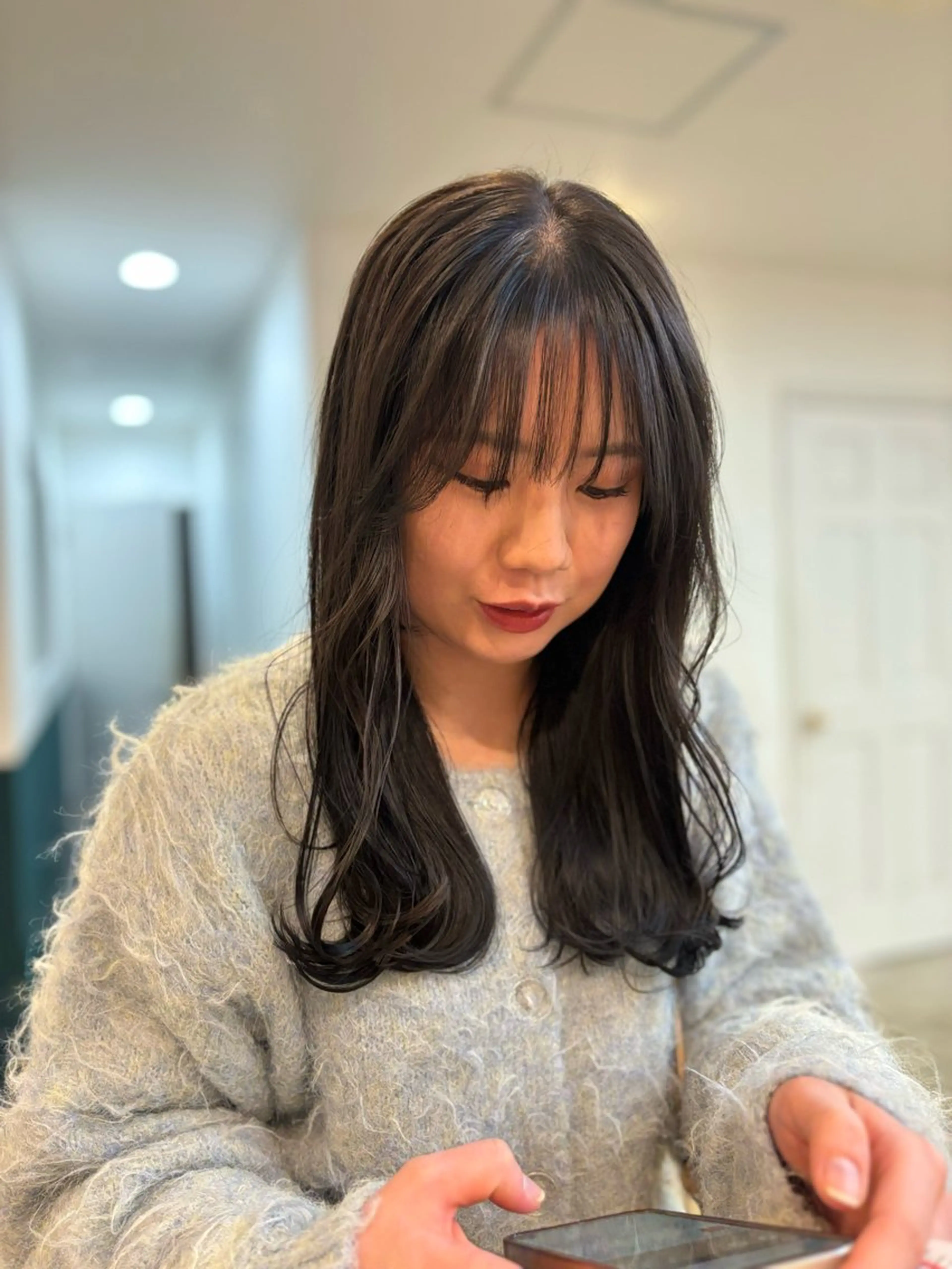 セミロング 高山 鳳成のヘアスタイル