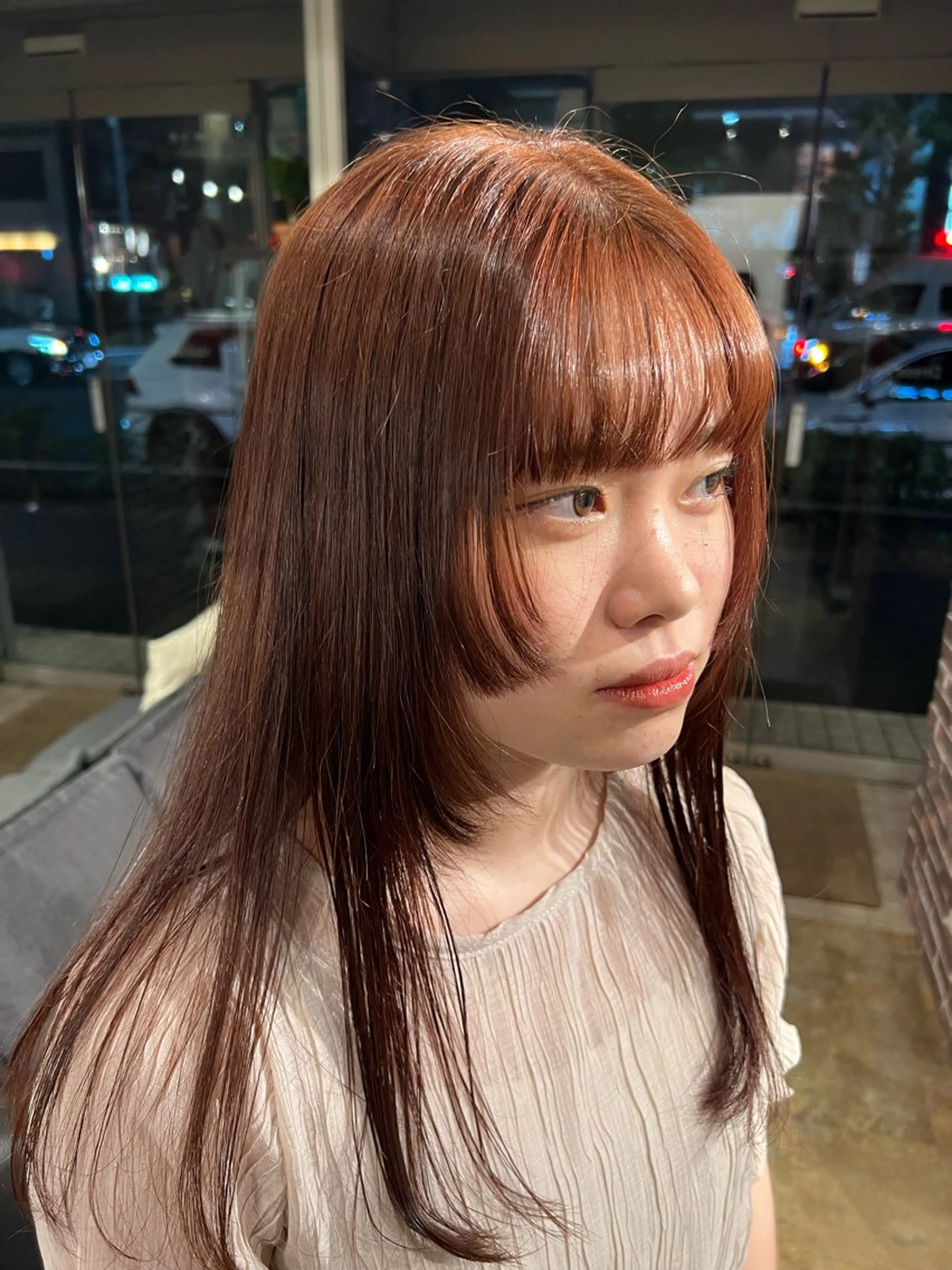 ロング ヘアカラー 似合わせショート/ パーマ/表参道のヘアスタイル