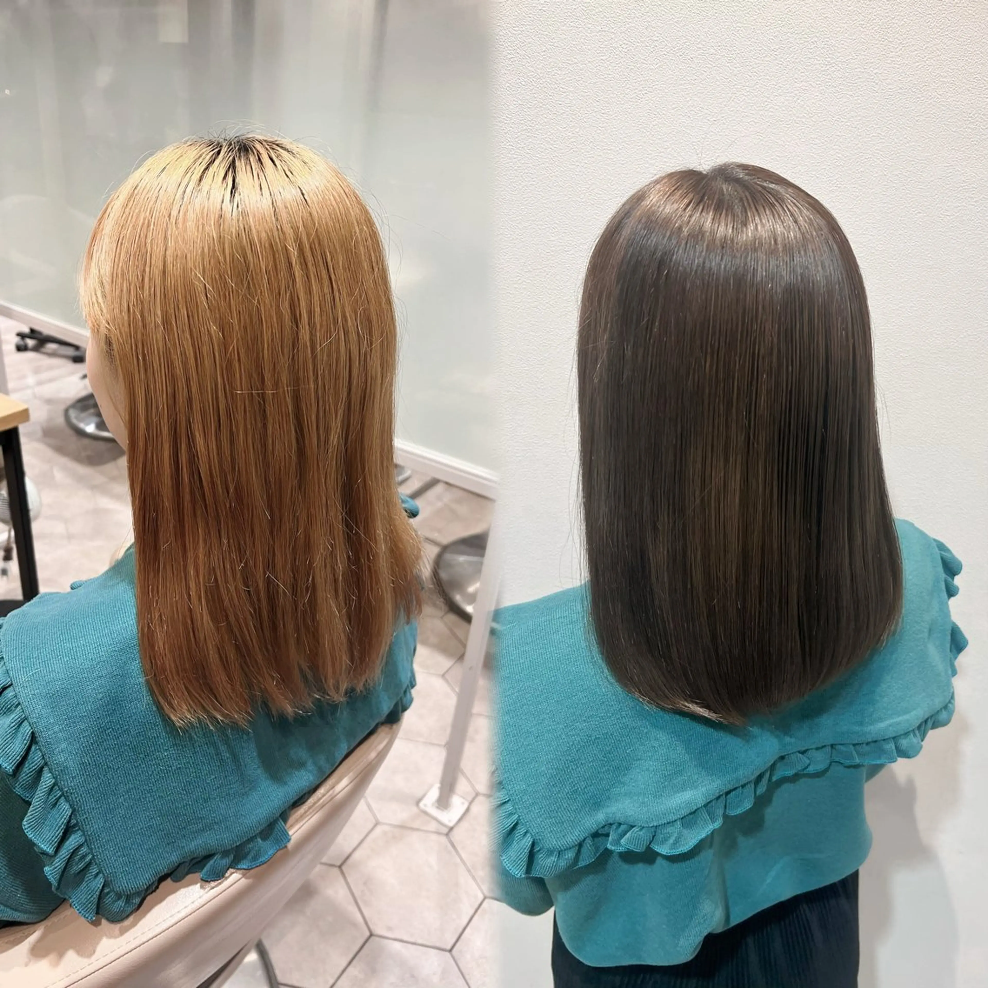 ロング カラー ヘアカラー トリートメント 💜小山田 愛美💜のヘアスタイル