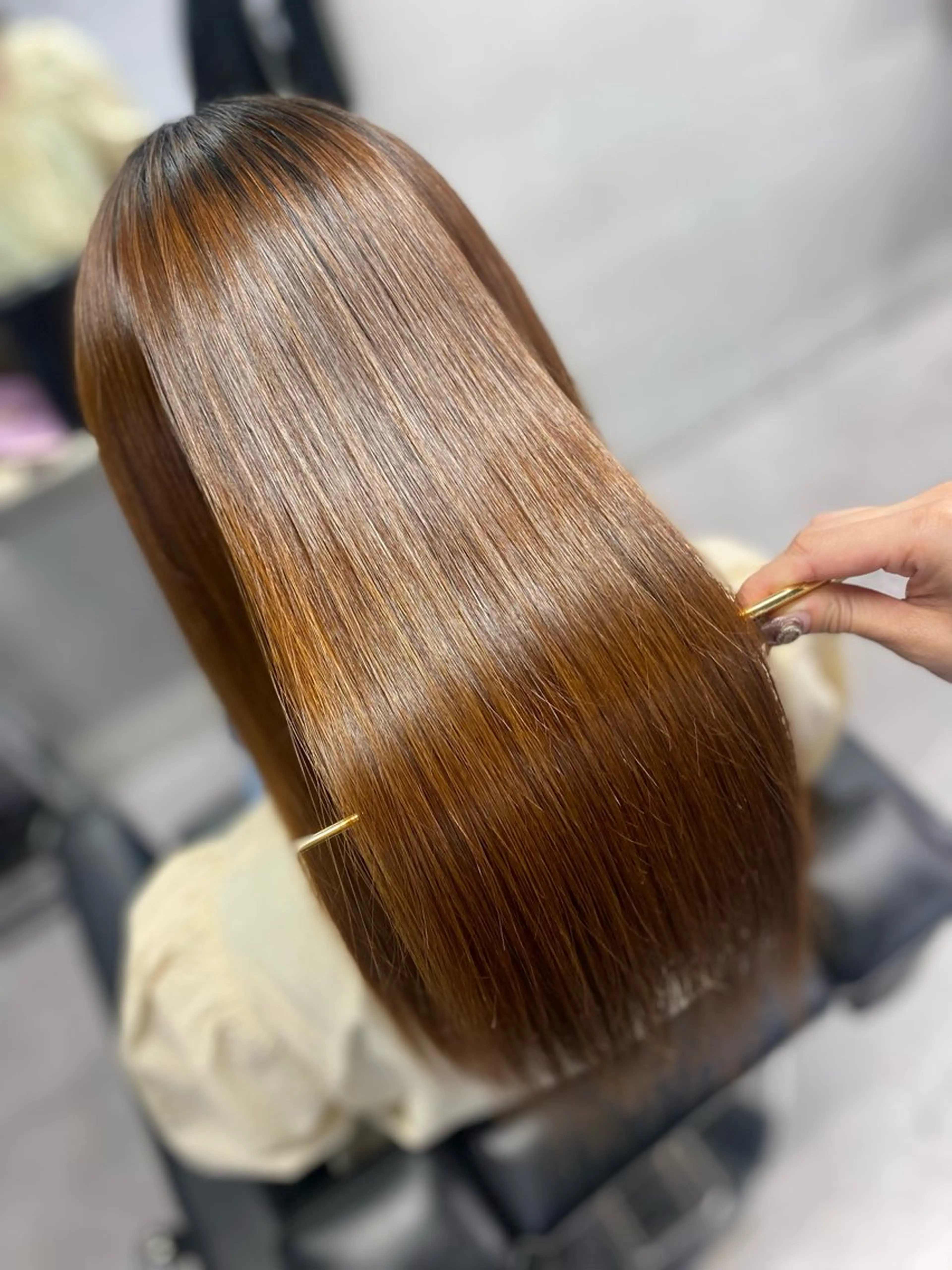 ロング カット 縮毛矯正 トリートメント 艶髪/縮毛矯正 🫧辻野海羽のヘアスタイル