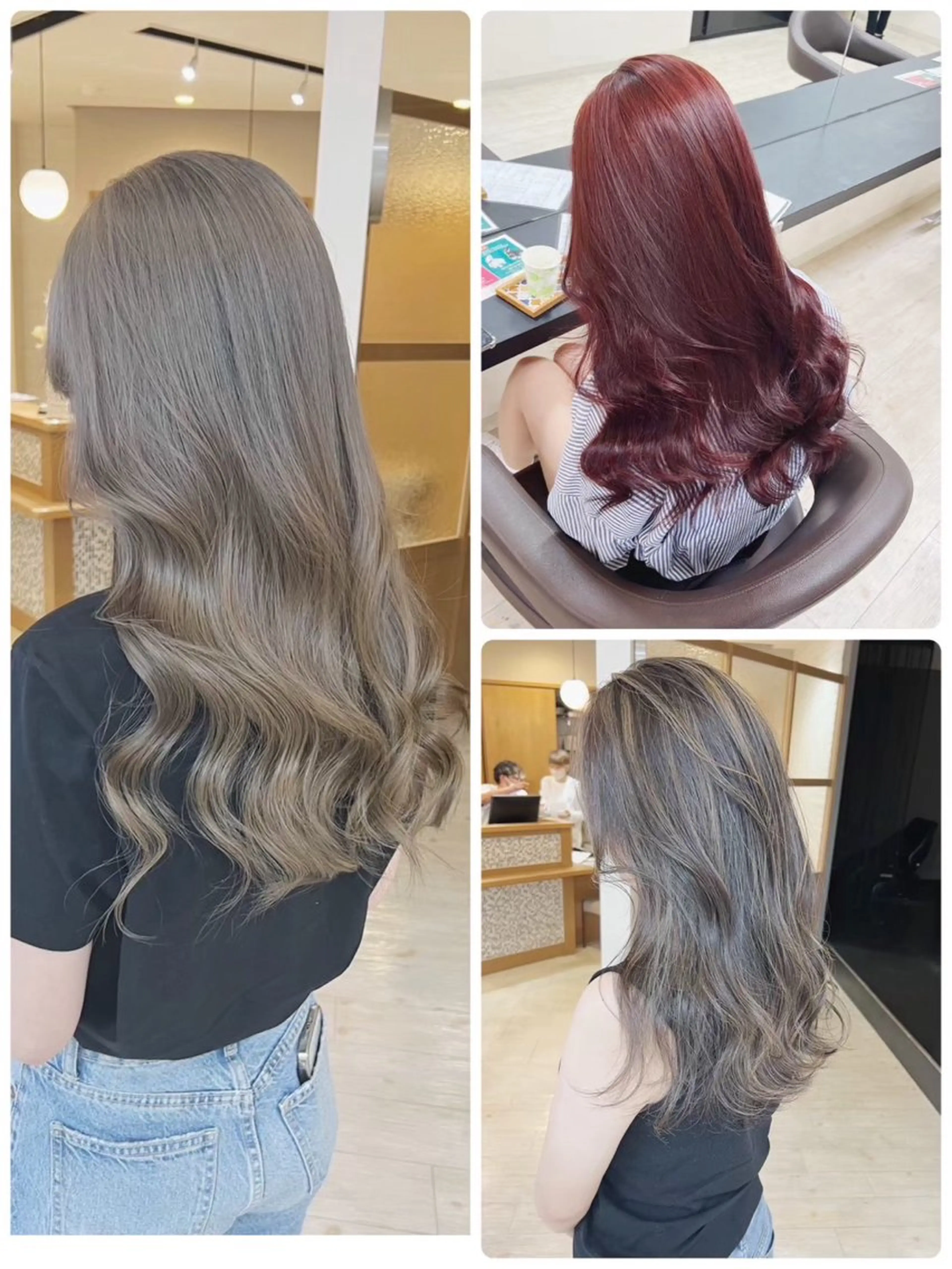ロング カット ヘアカラー Chere rosso所属・✨頭身浴無料 -chere-金剛店のヘアスタイル