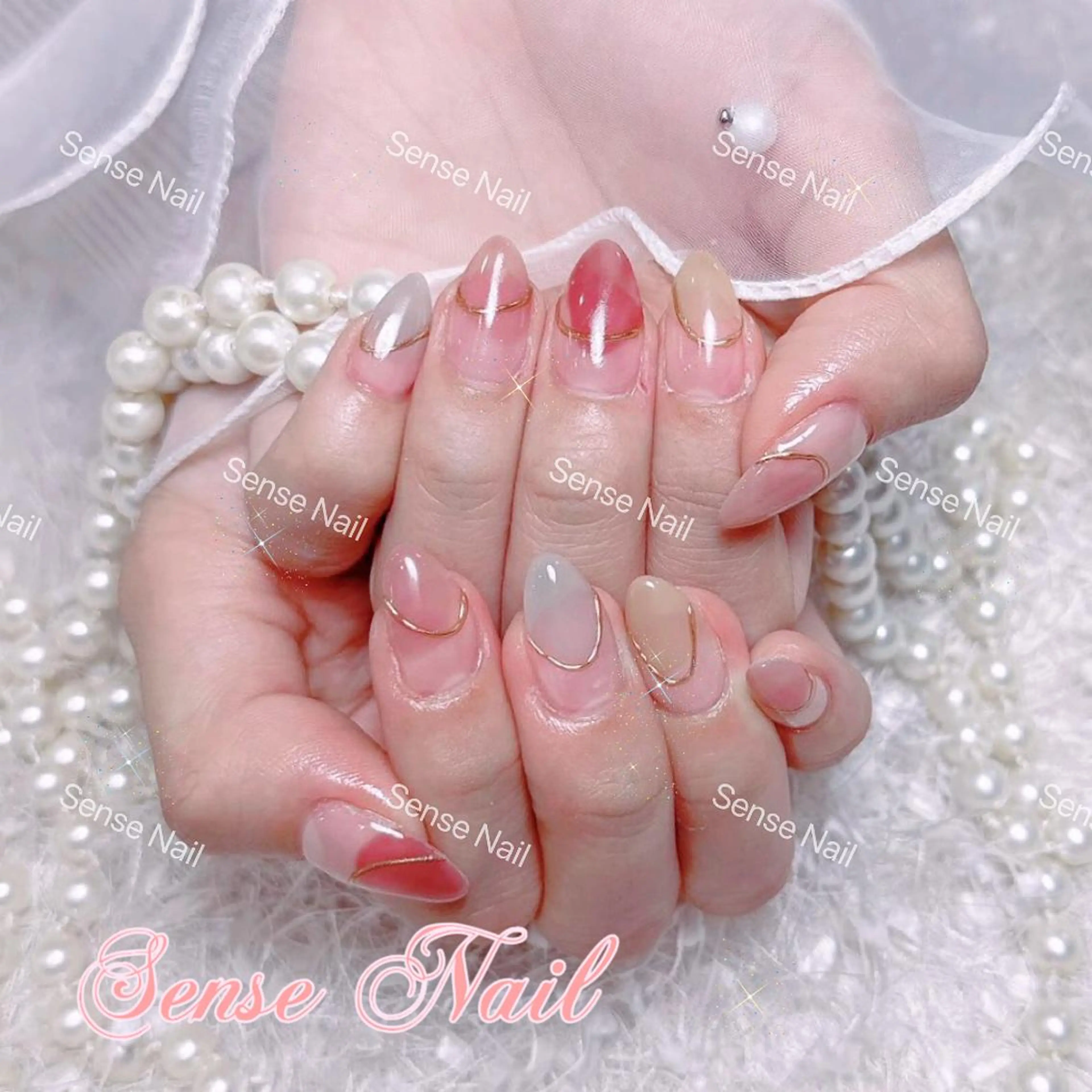 ネイル ハンドネイル ハンドケア 🎀Sense Nail渋谷店🎀のネイルデザイン